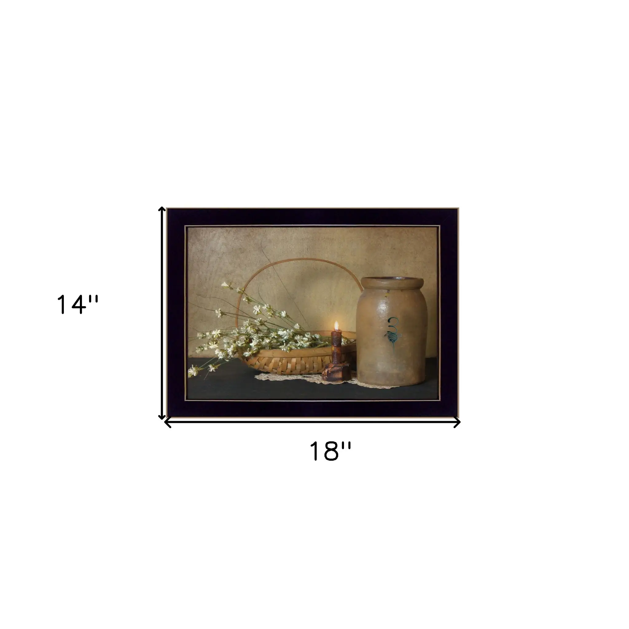 Basket of Flowers 3 Black Framed Print Wall Art - Image 6