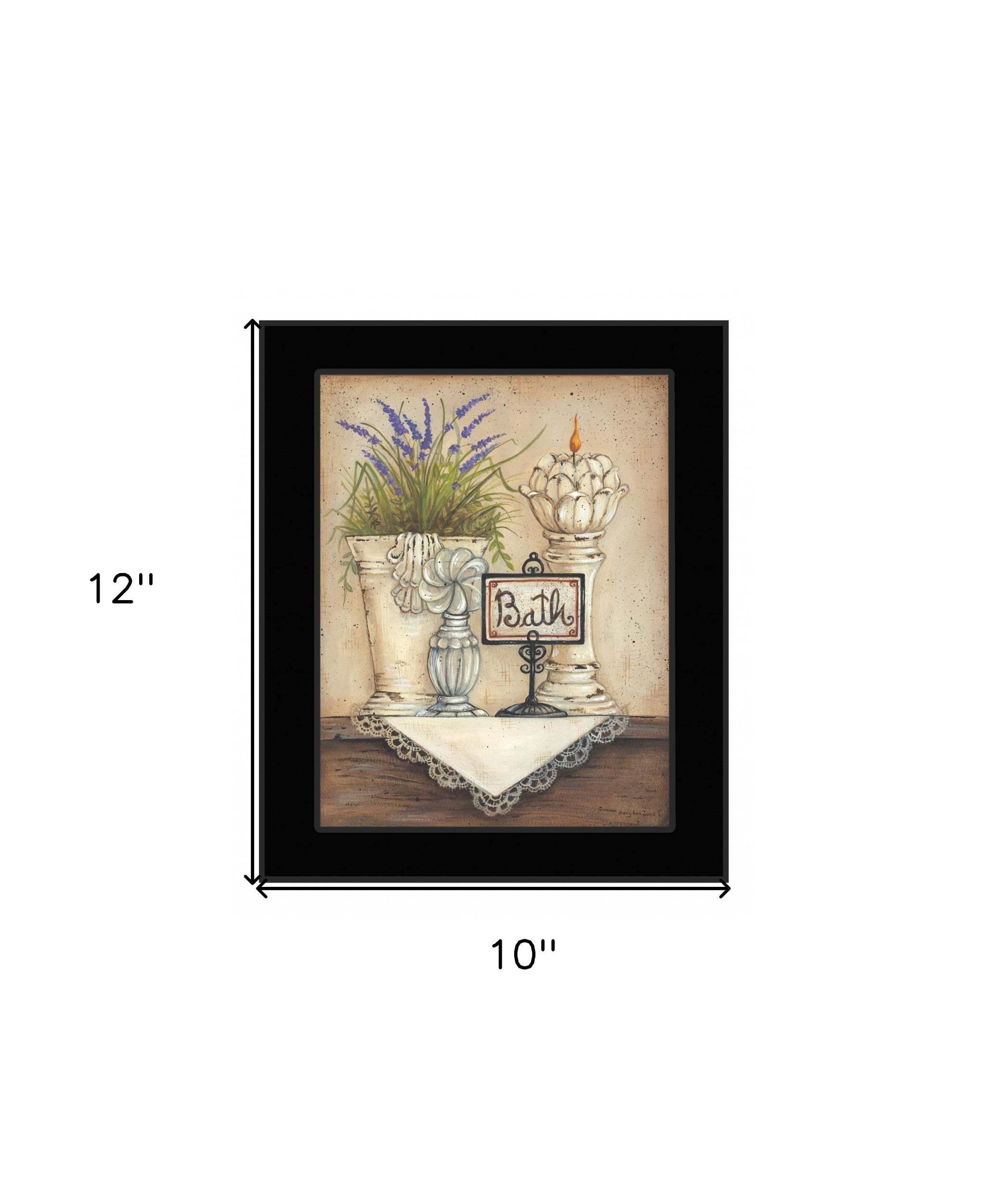 Bath 3 Black Framed Print Bathroom Wall Art - Image 5