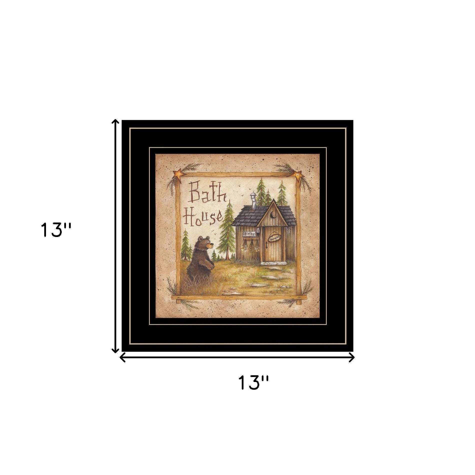 Bath House 4 Black Framed Print Bathroom Wall Art - Image 5