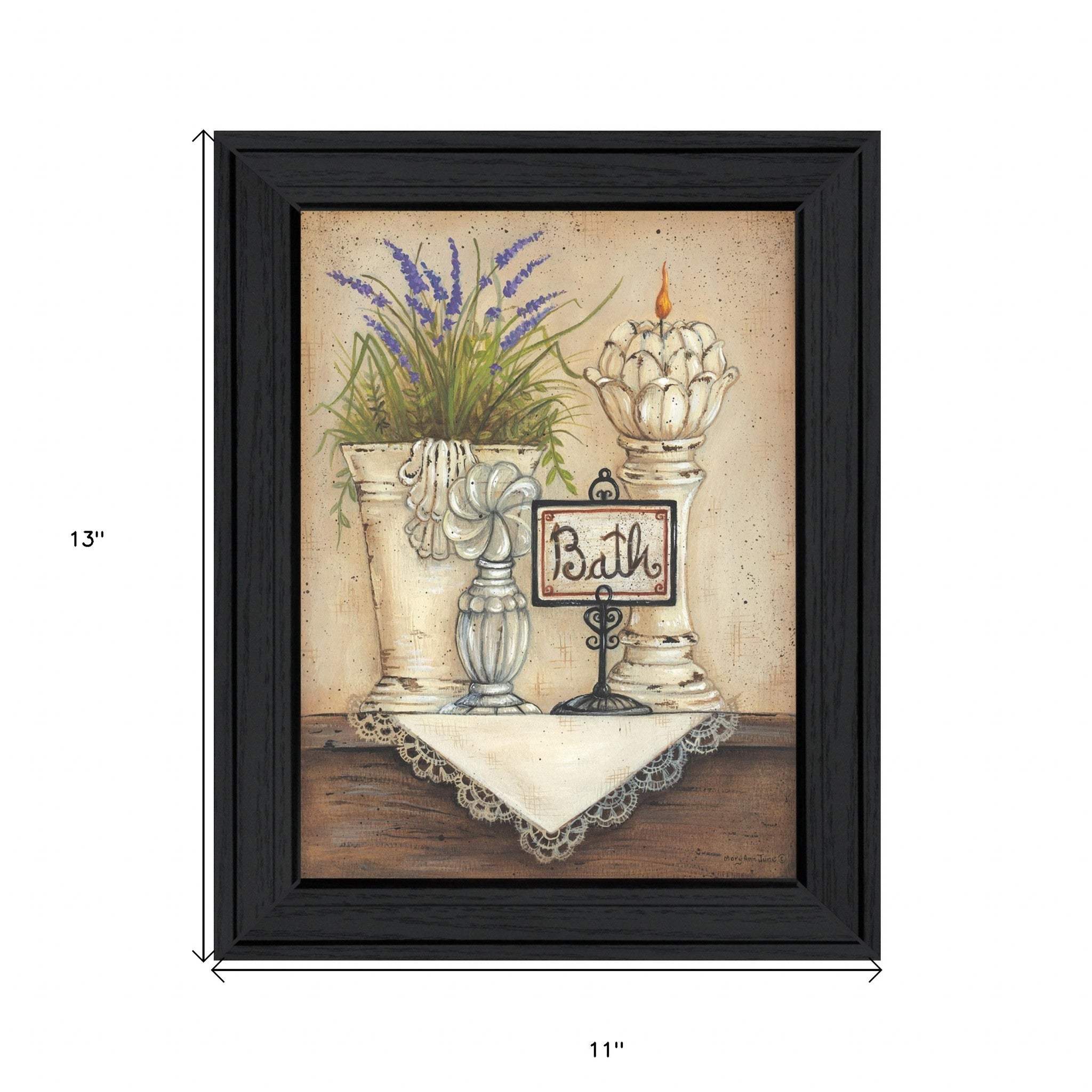 Bath Print 2 Black Framed Print Bathroom Wall Art - Image 5