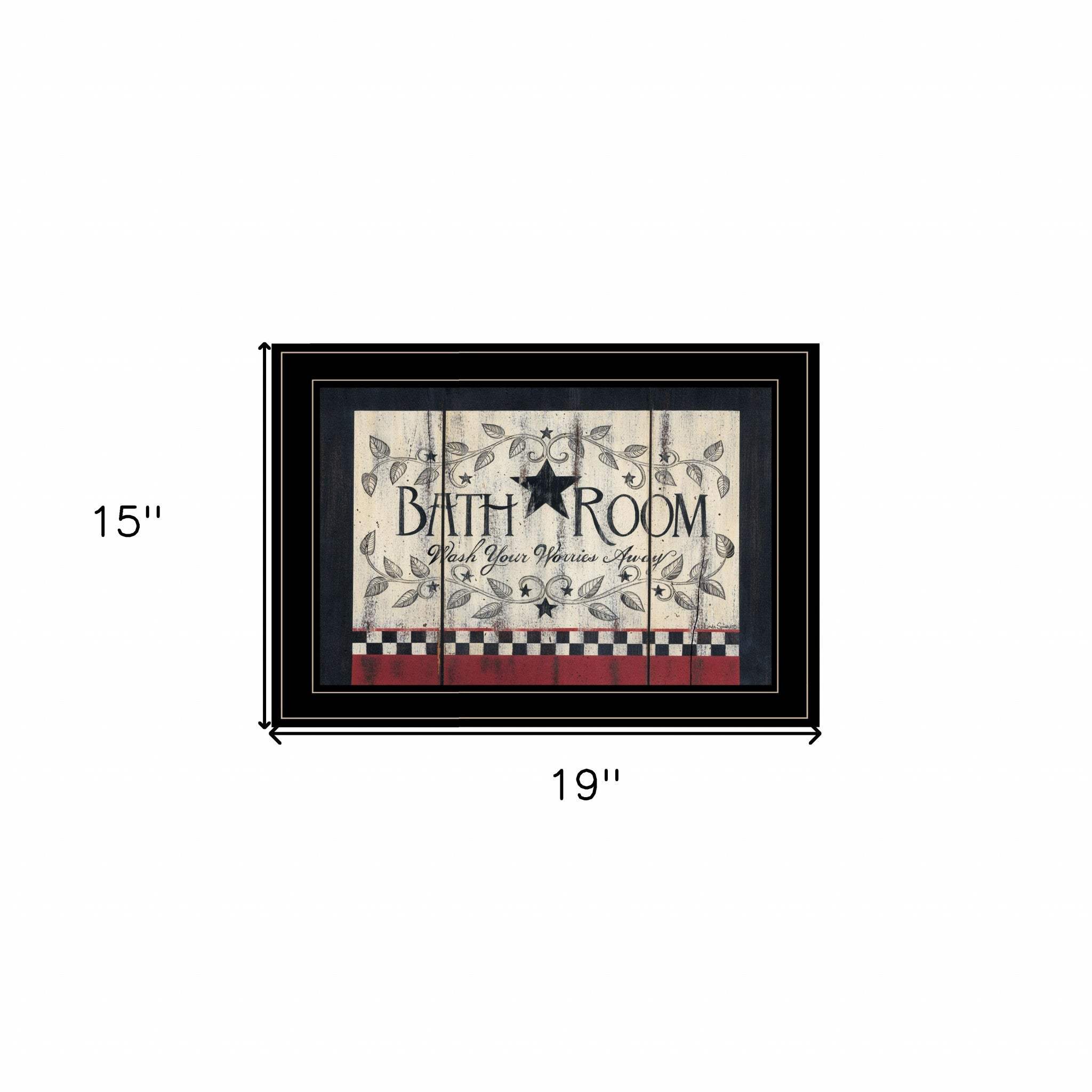 Bath Room Black Framed Print Bathroom Wall Art - Image 5