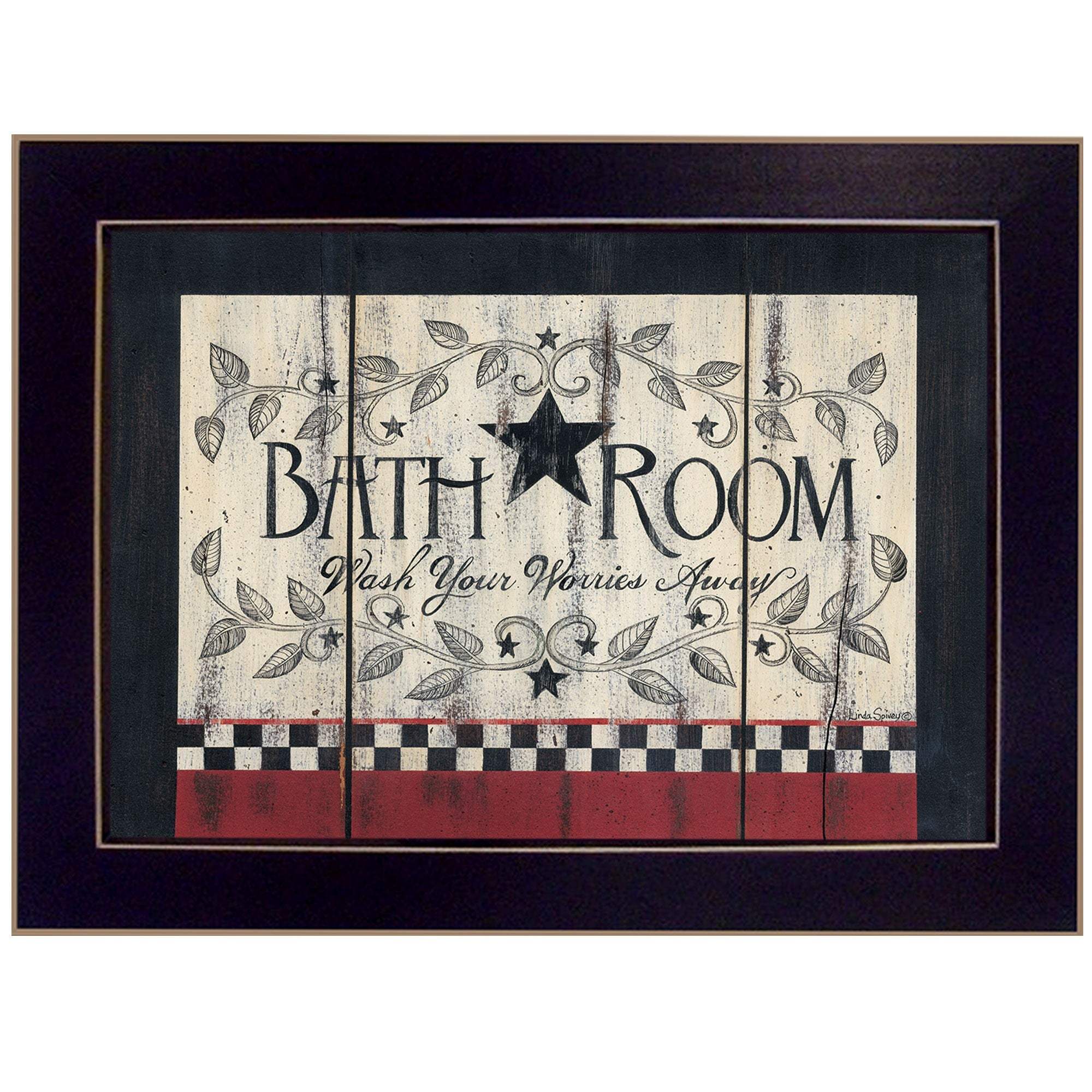 Bathroom 5 Black Framed Print Bathroom Wall Art - Image 2