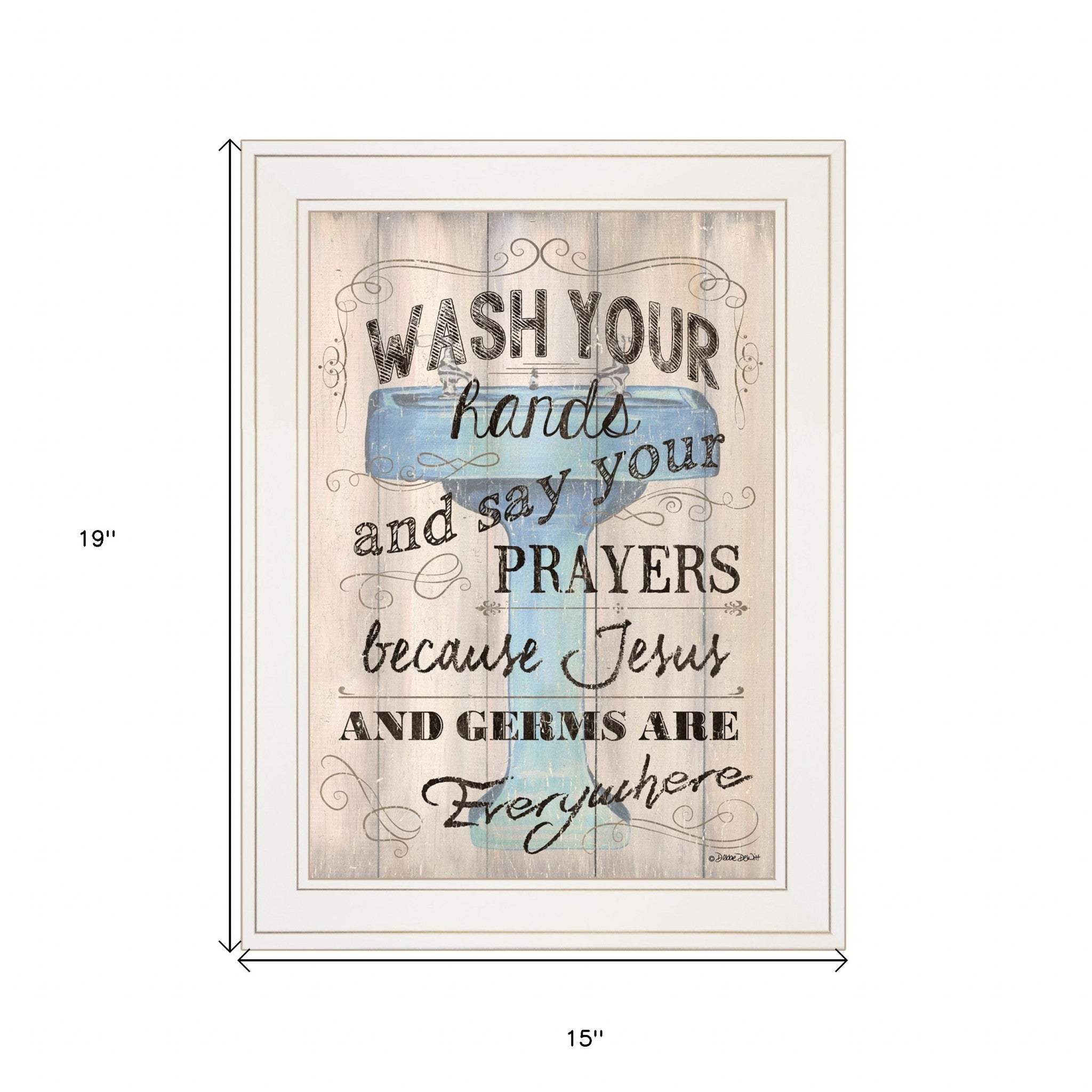 Bathroom Humor 1 White Framed Print Bathroom Wall Art - Image 5