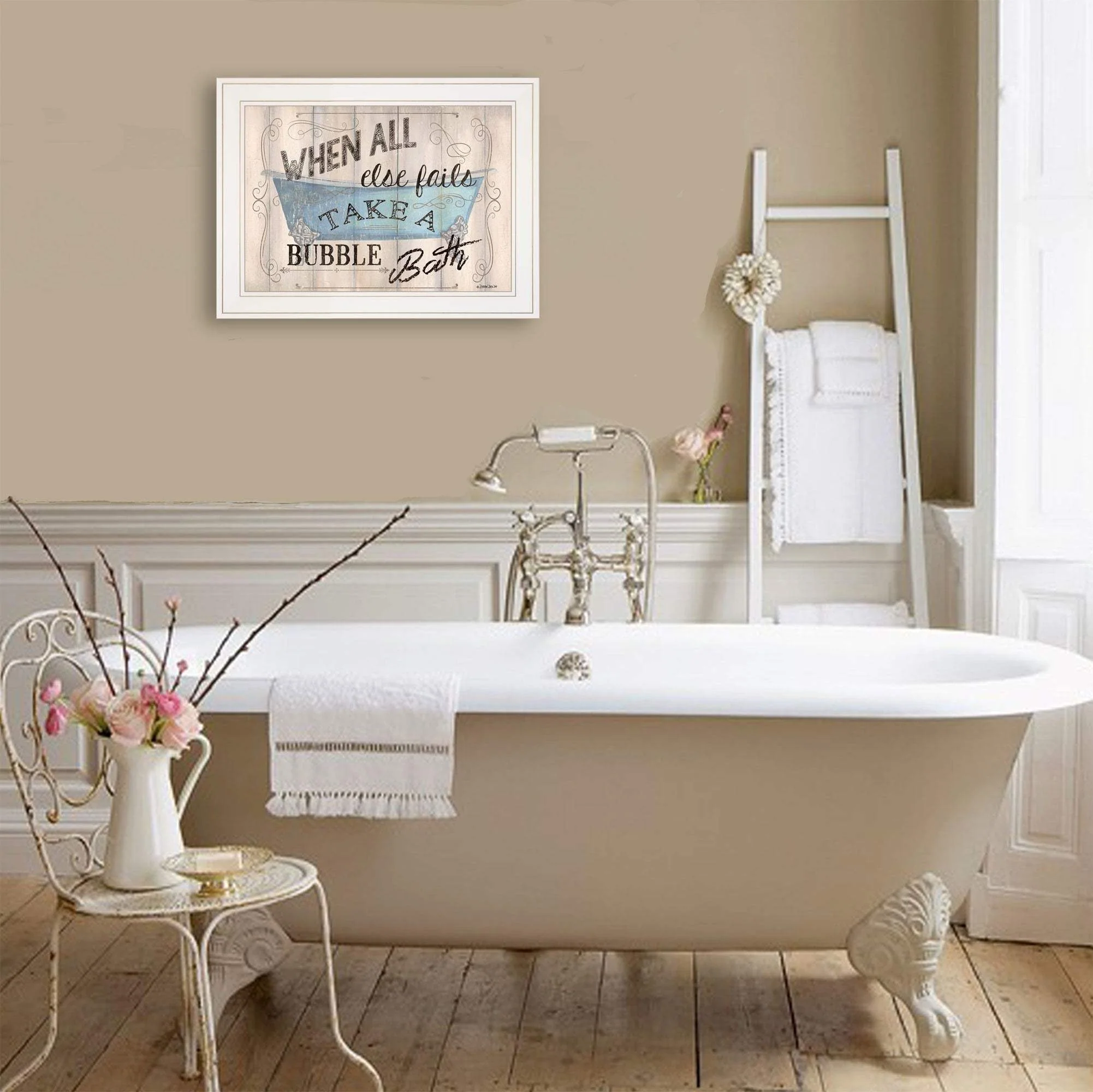 Bathroom Humor 3 White Framed Print Bathroom Wall Art - Image 6