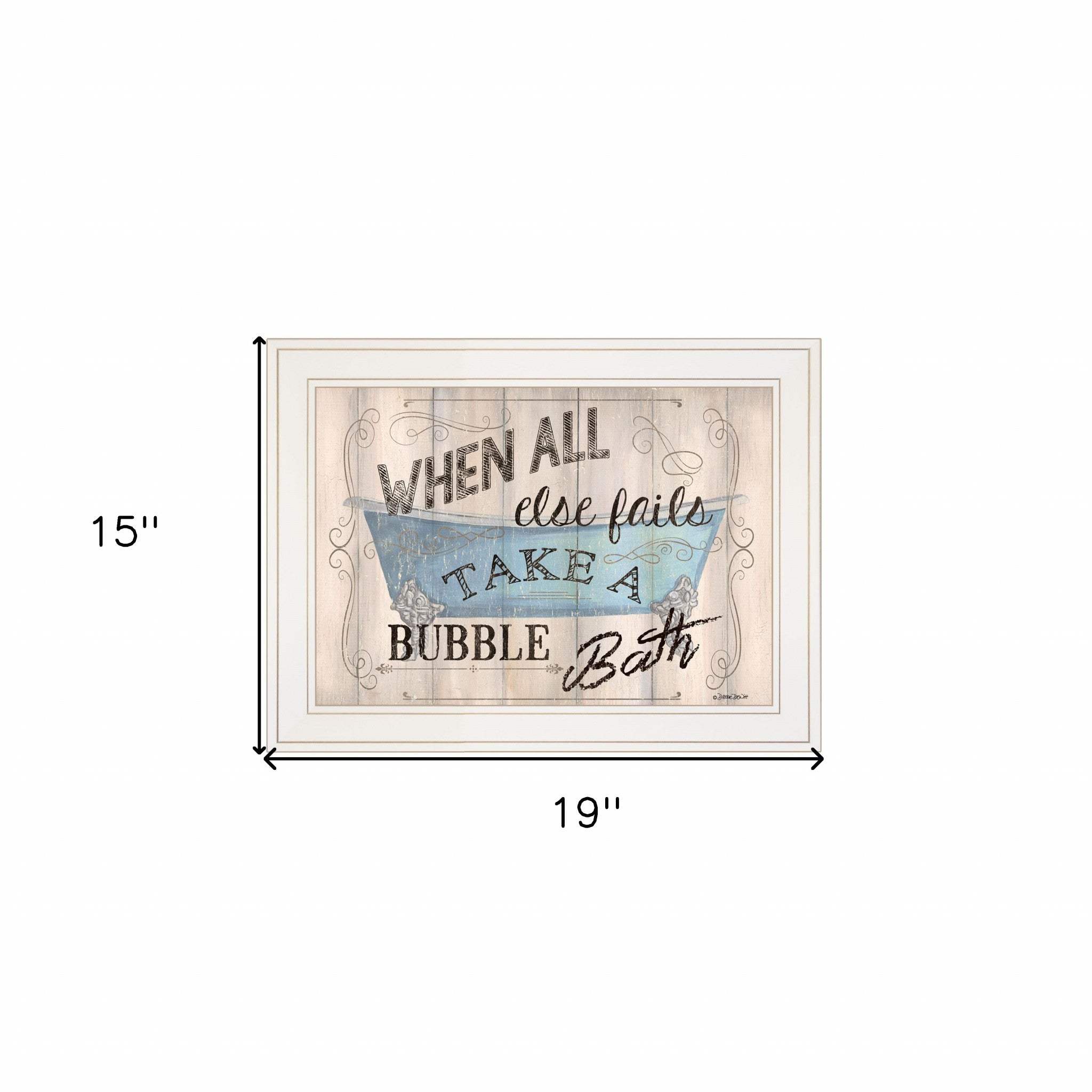 Bathroom Humor 3 White Framed Print Bathroom Wall Art - Image 7