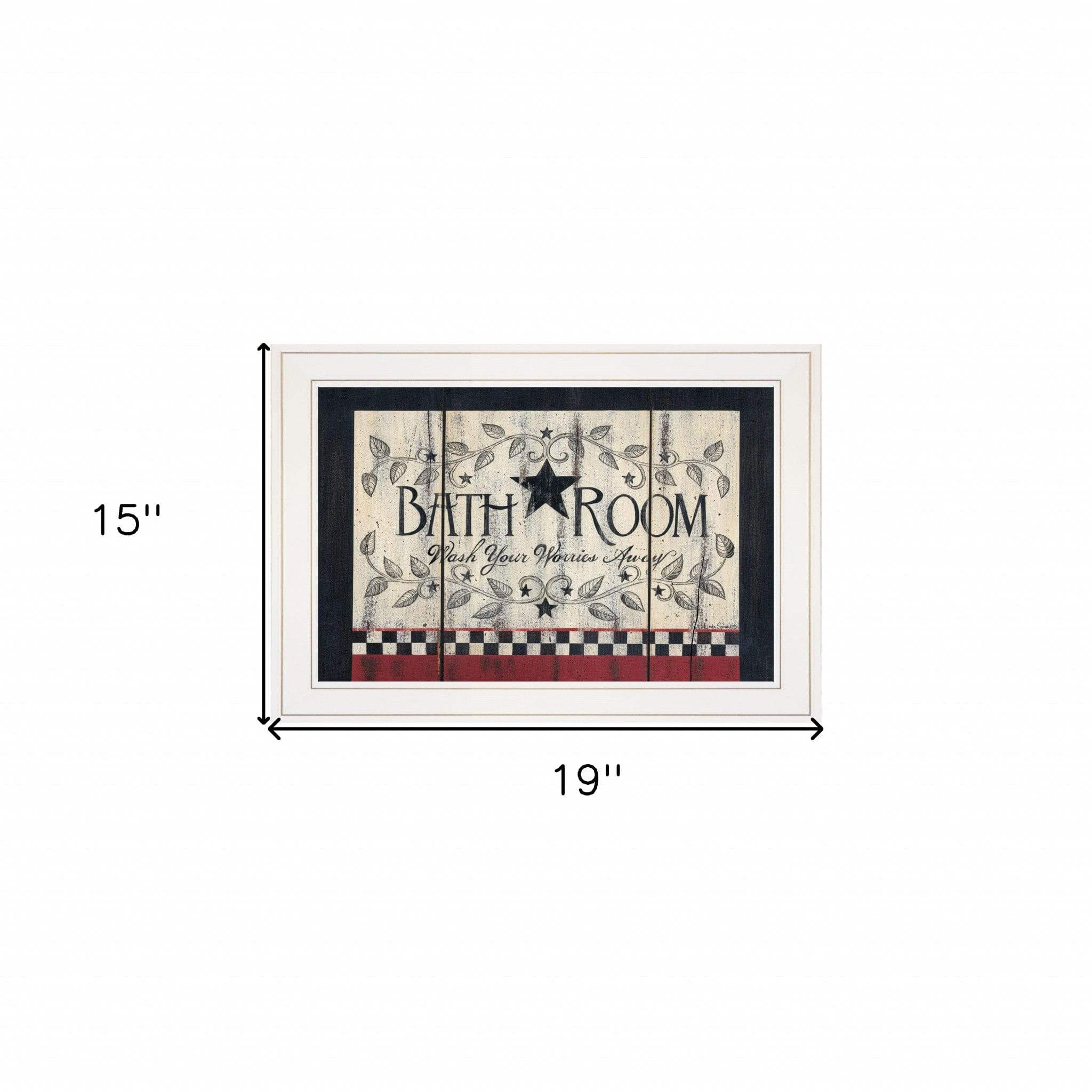Bathroom White Framed Print Bathroom Wall Art - Image 5