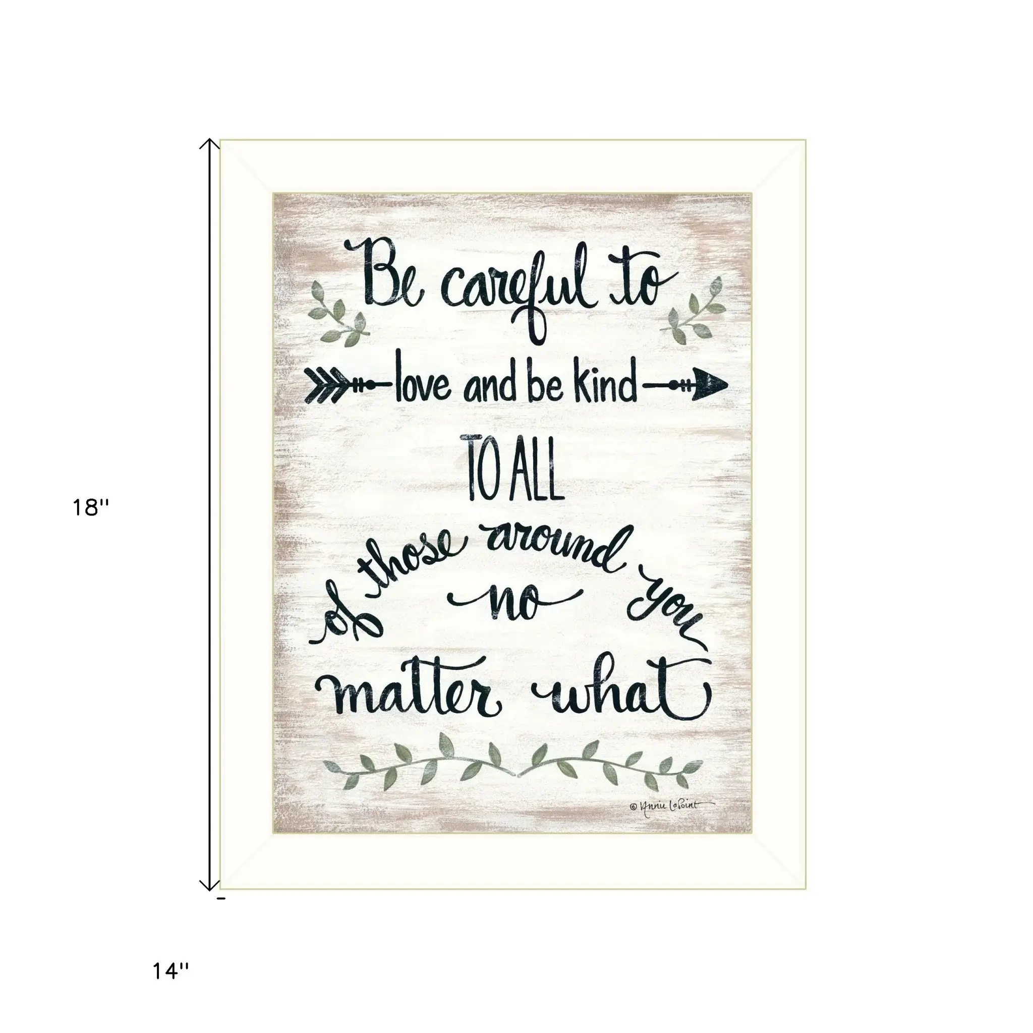 Be Careful 1 White Framed Print Wall Art - Image 6