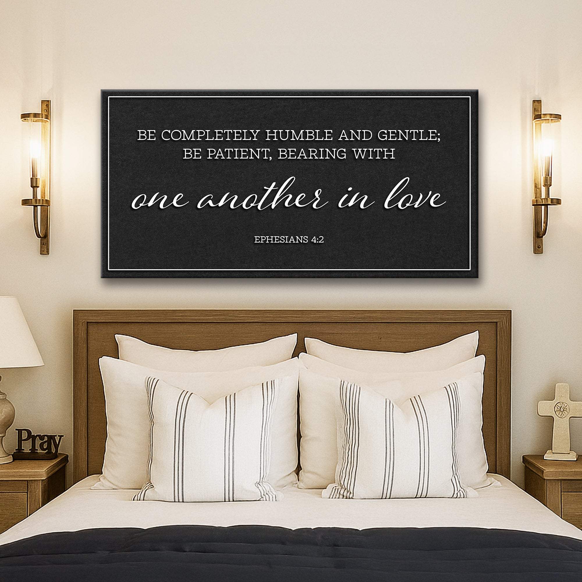 Be Completely Humble And Gentle - Ephesians 4:2 Faith Sign II - Image 2