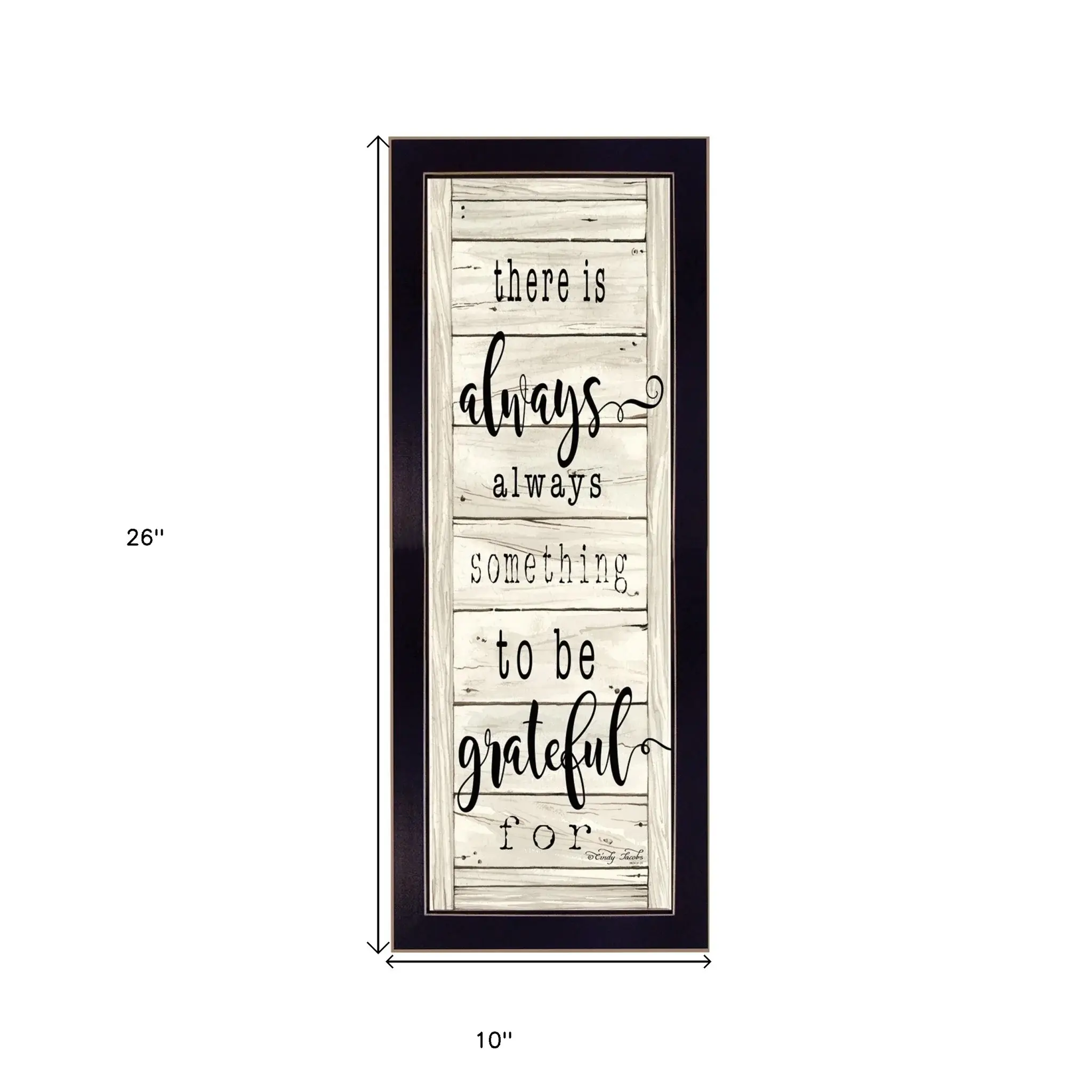 Be Grateful Black Framed Print Wall Art - Image 5