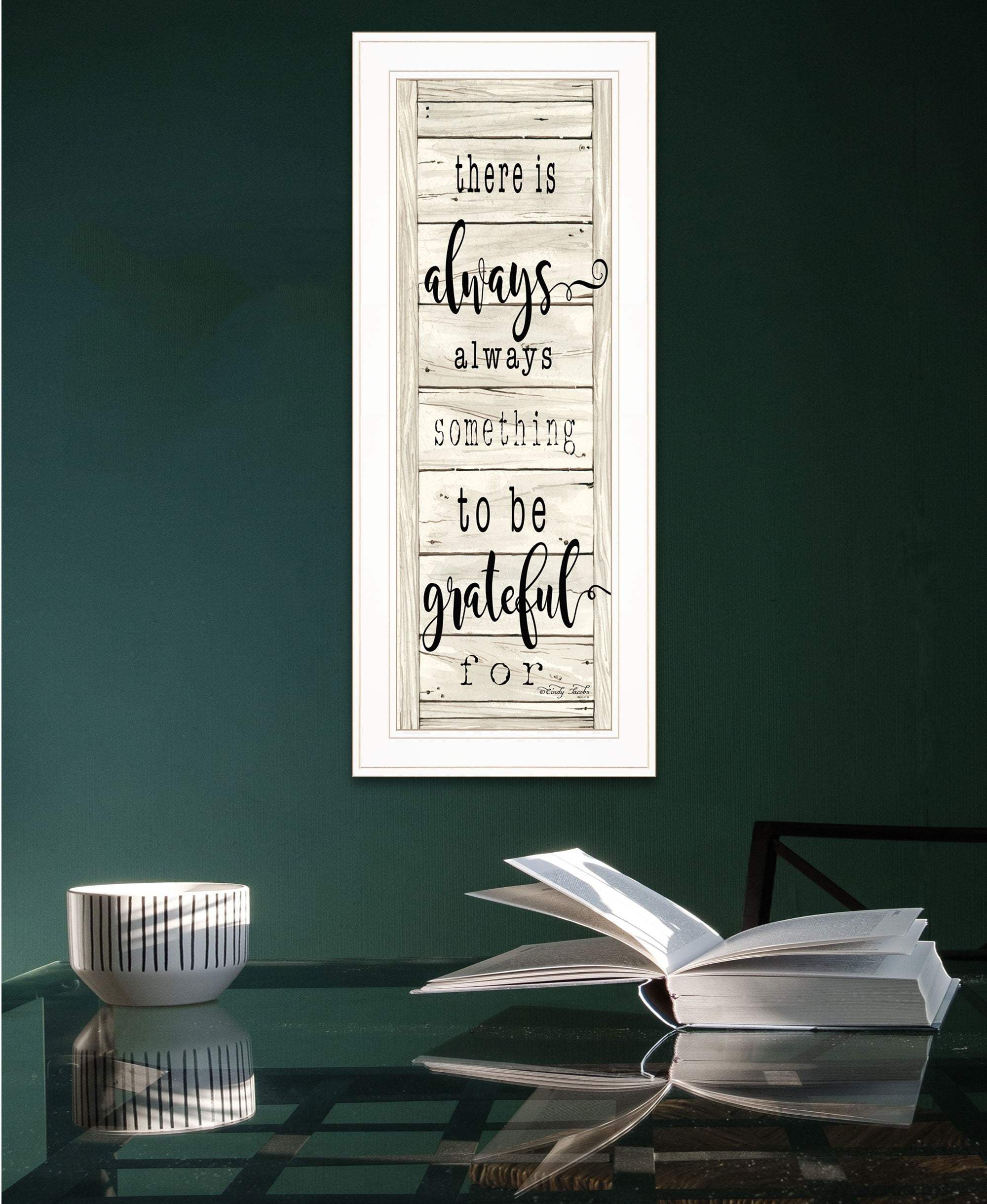 Be Grateful Collection 1 White Framed Print Wall Art - Image 4