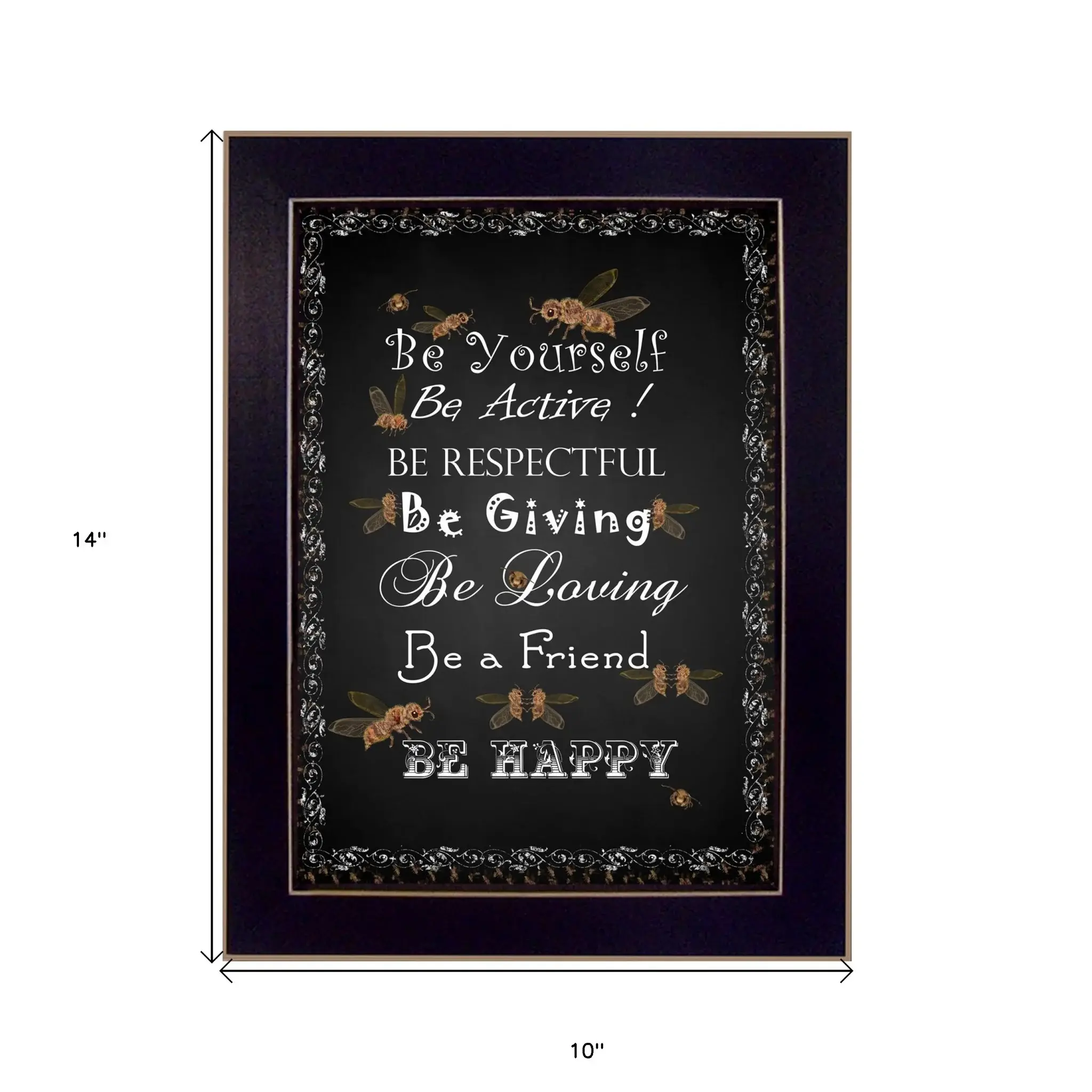 Be Yourself 1 Black Framed Print Wall Art - Image 5