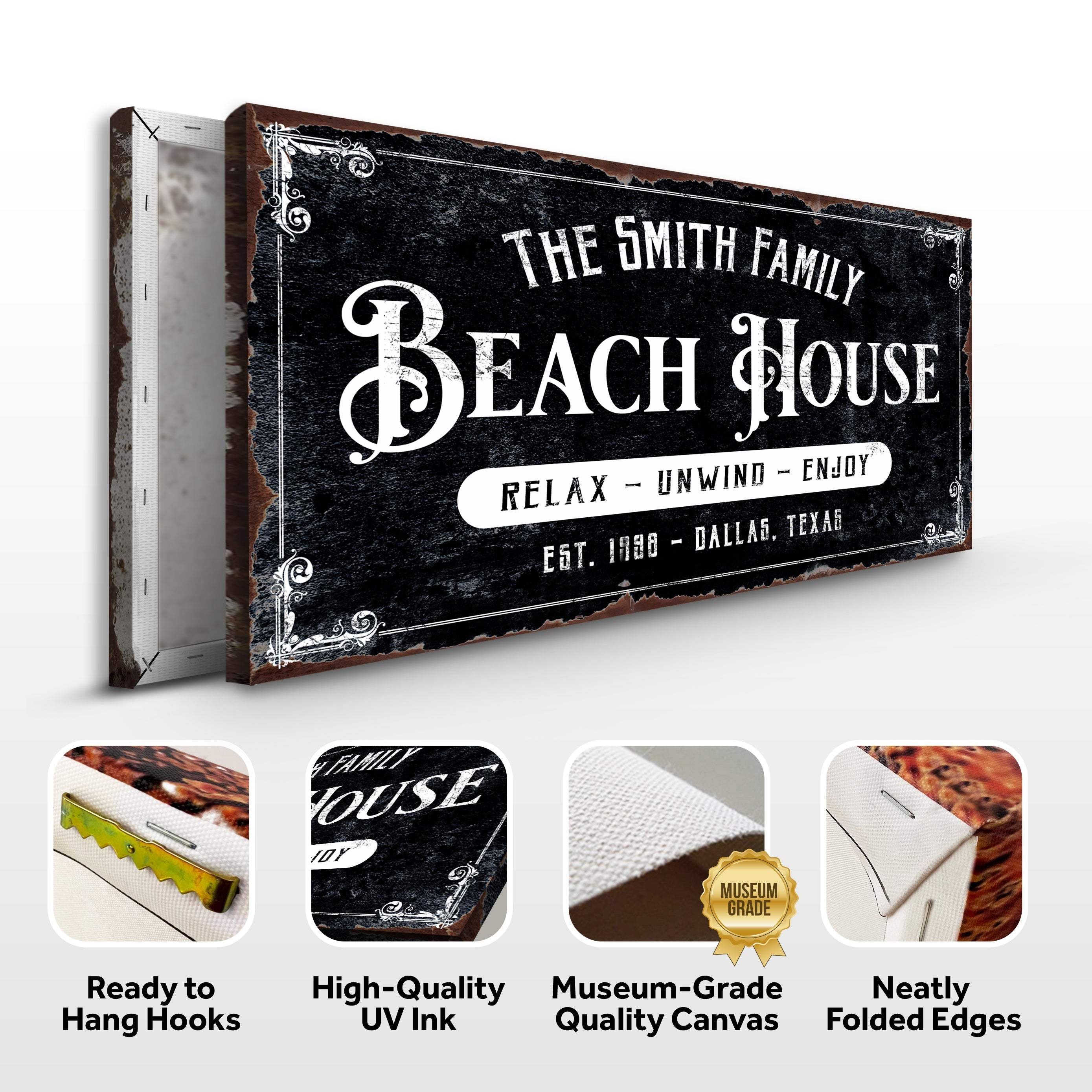 Beach House Personalized Sign III - Image 6