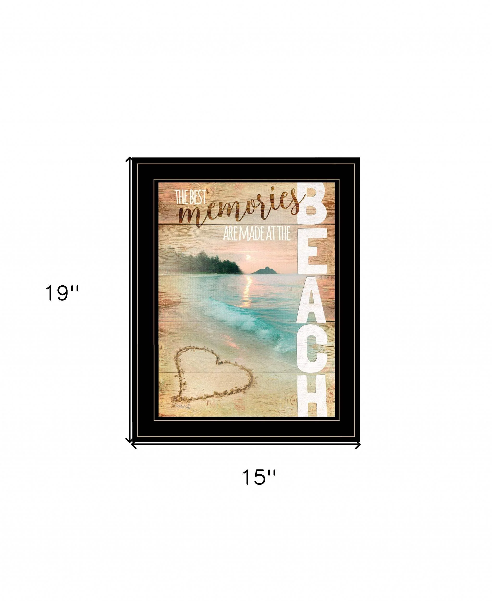Beach Memories 2 Black Framed Print Wall Art - Image 5