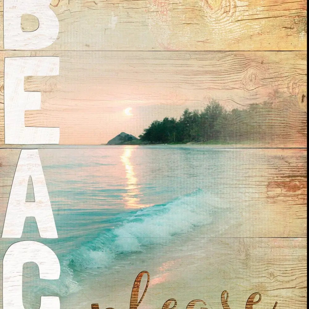 Beach Please 2 Black Framed Print Wall Art - Image 4