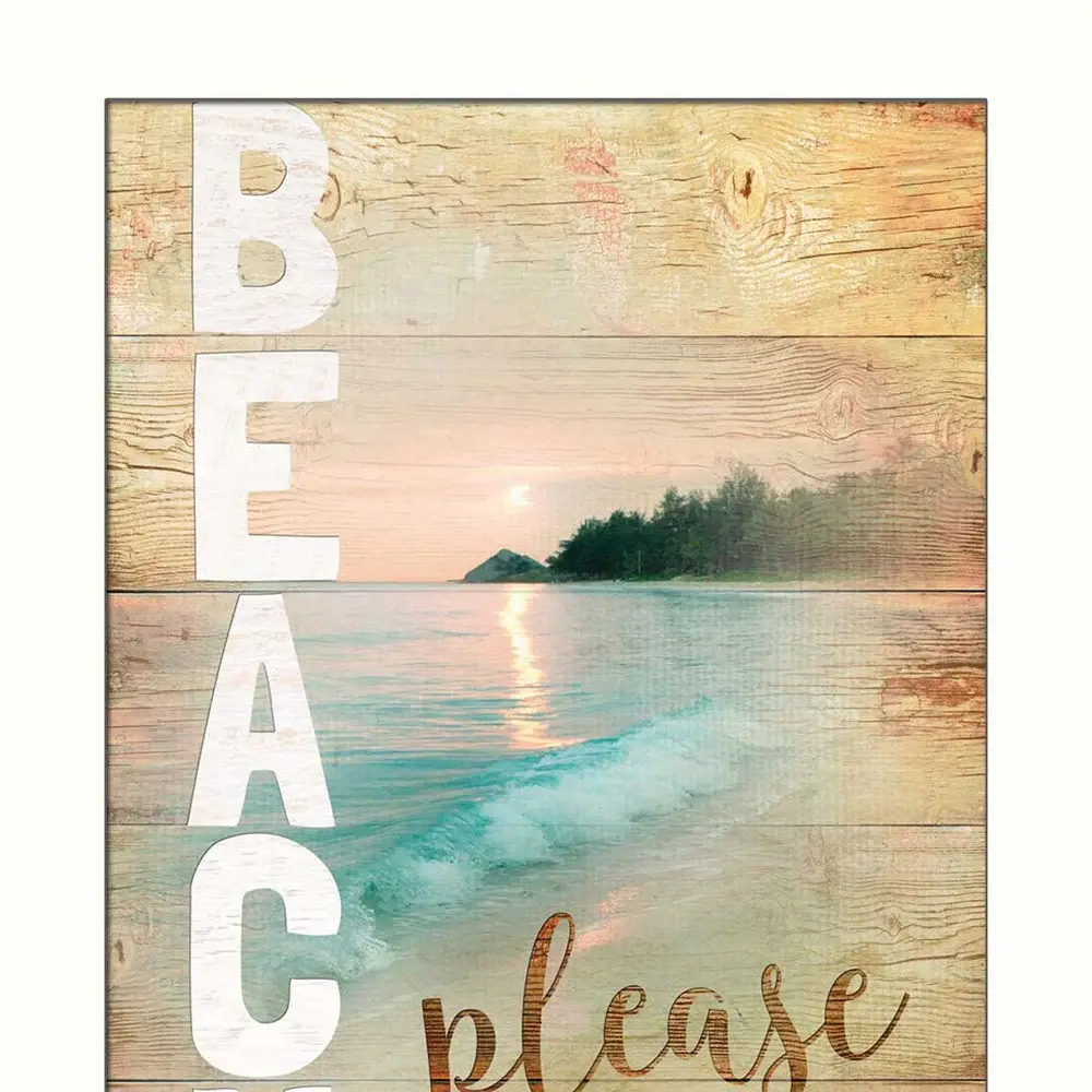 Beach Please 3 White Framed Print Wall Art - Image 3