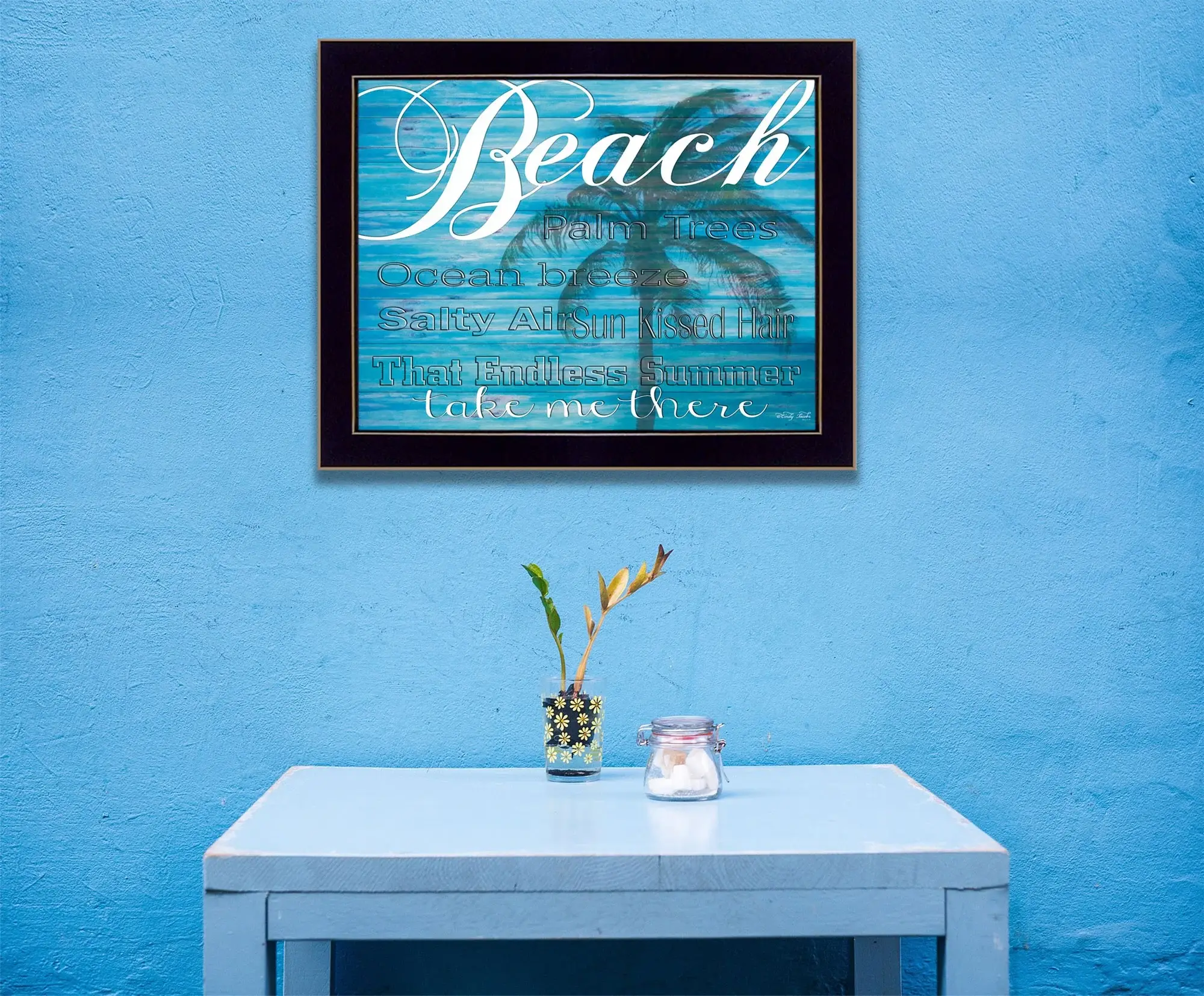 Beach Take Me There 1 Black Framed Print Wall Art - Image 4