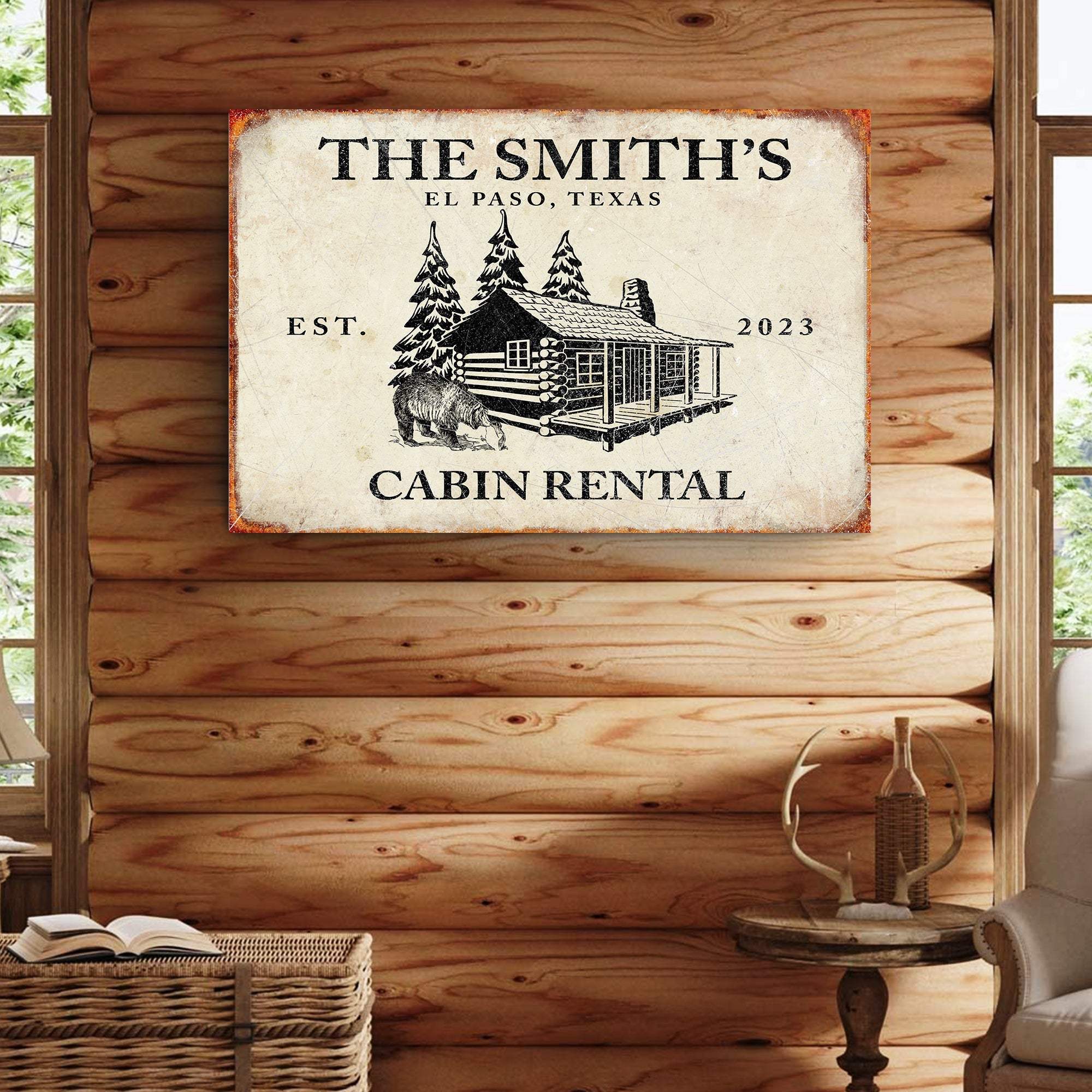 Bear Cabin Sign II - Image 2
