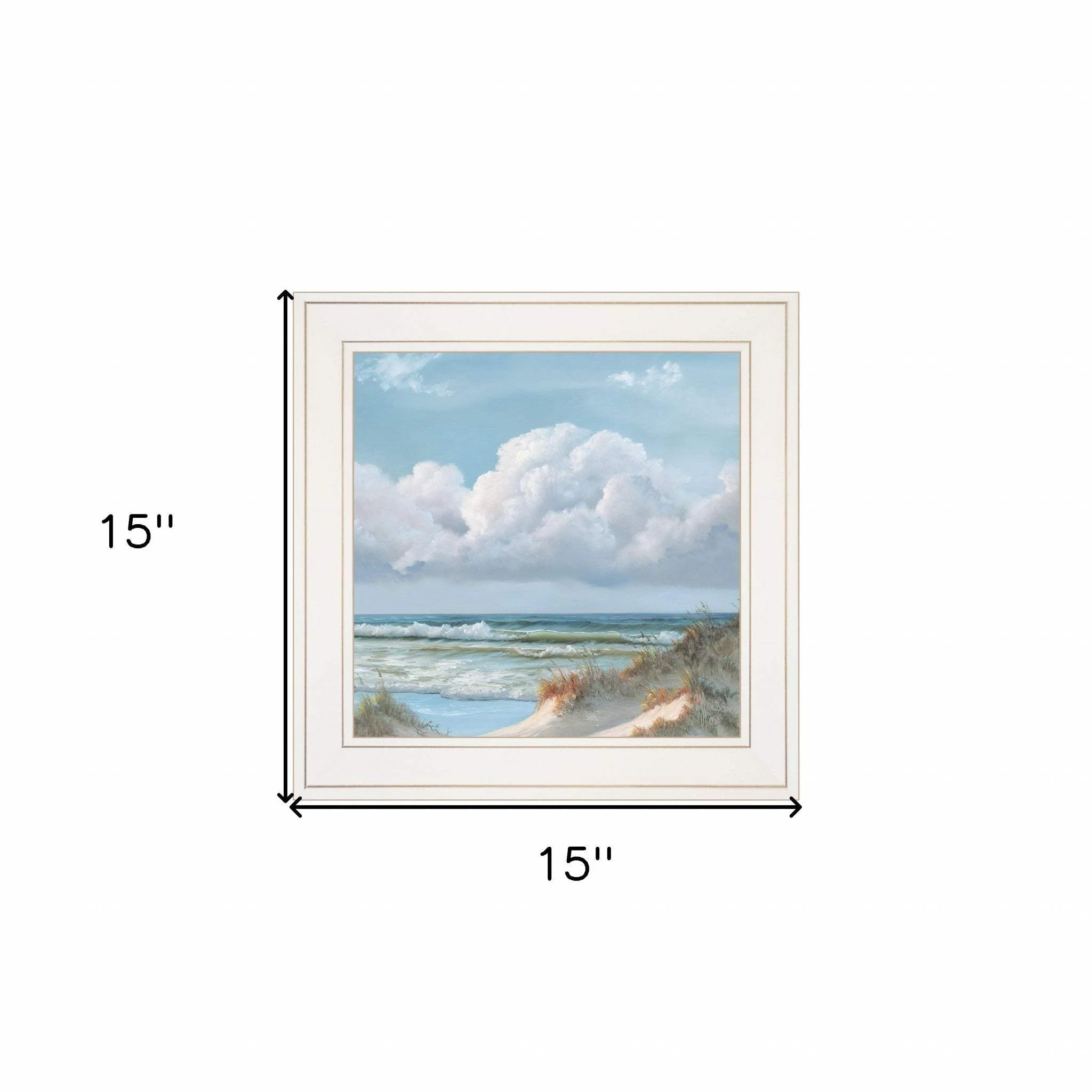 Beautiful Day Triptych III White Framed Print Wall Art - Image 5