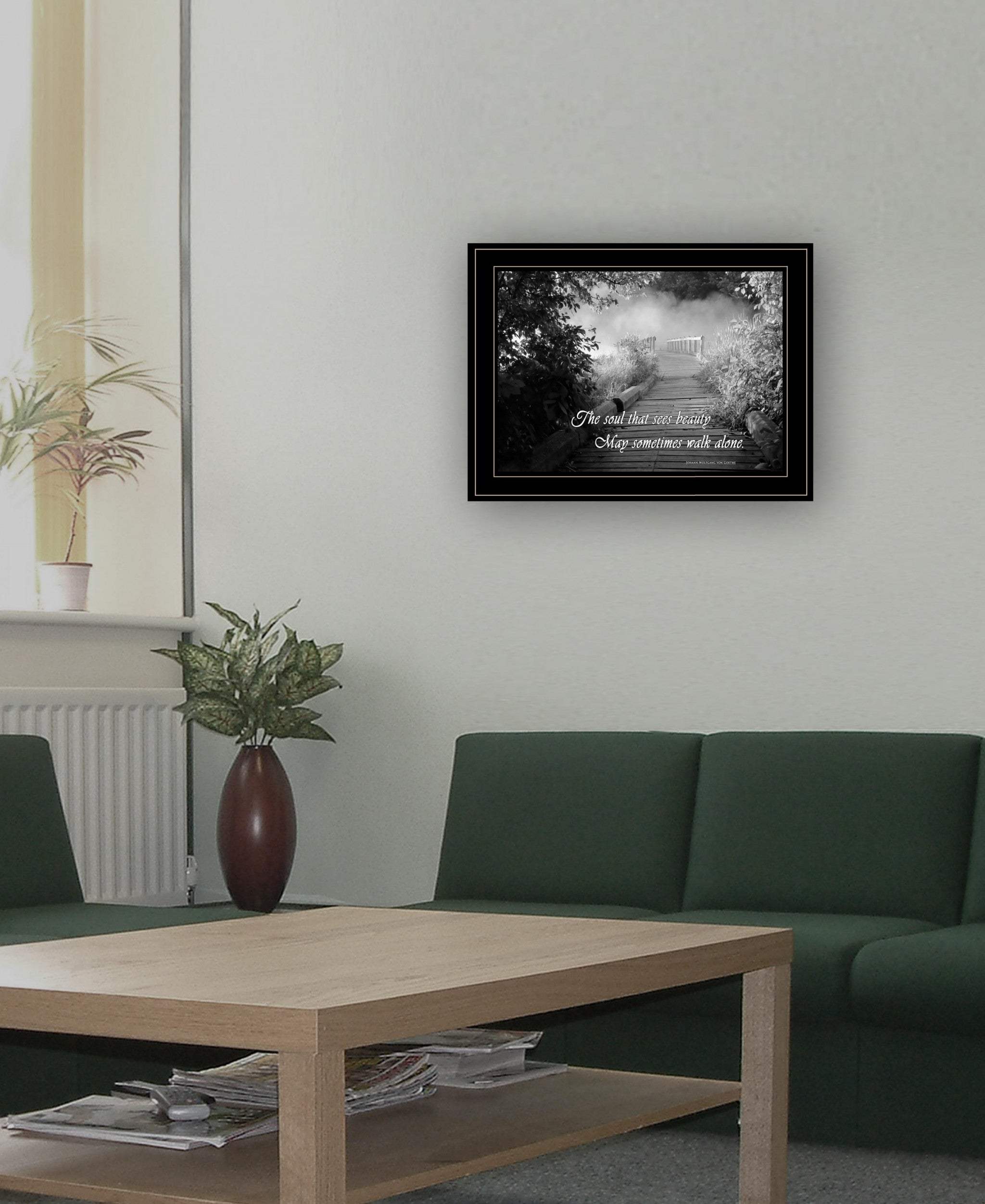 Beauty Grayscale 2 Black Framed Print Wall Art - Image 4