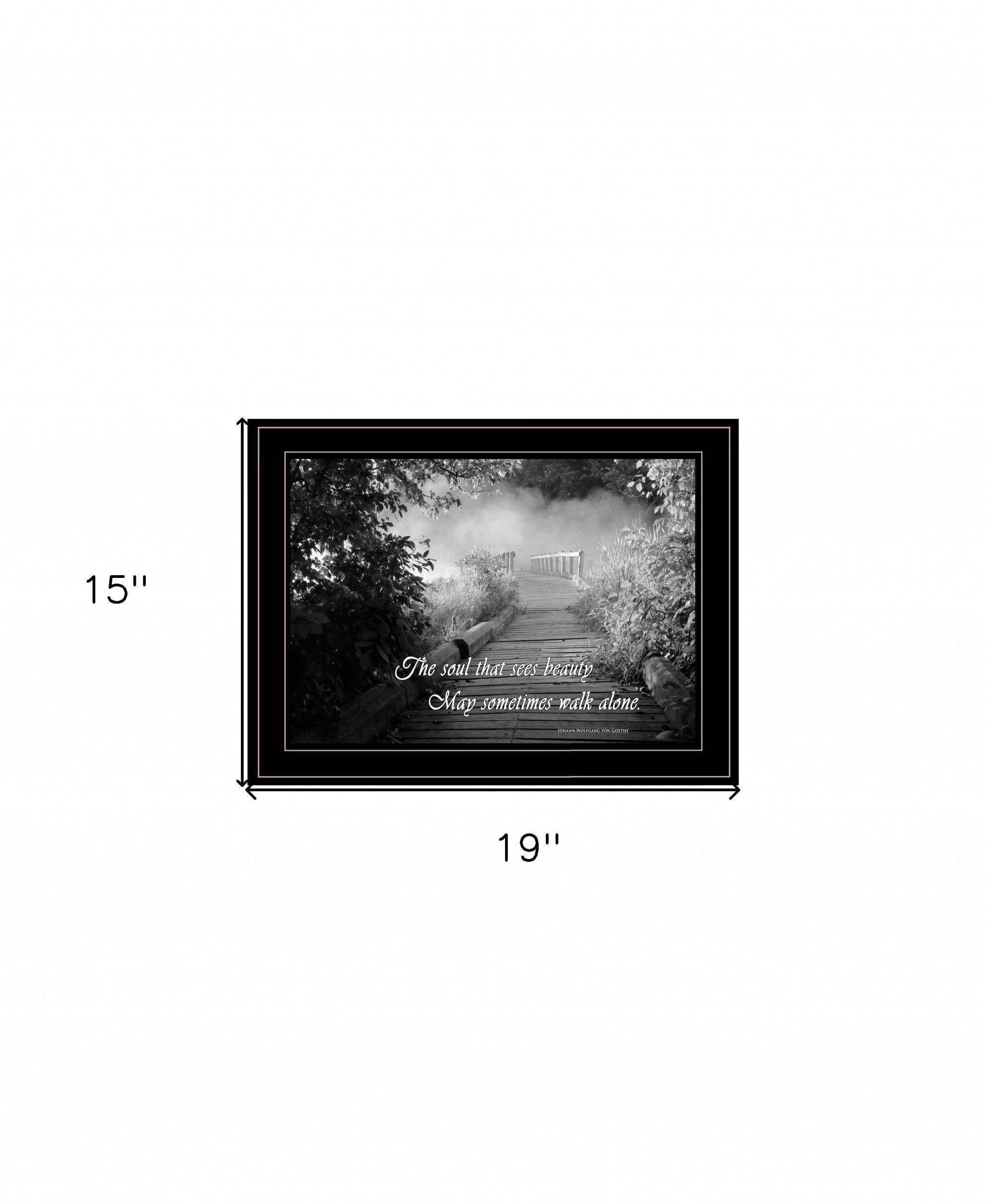 Beauty Grayscale 2 Black Framed Print Wall Art - Image 5