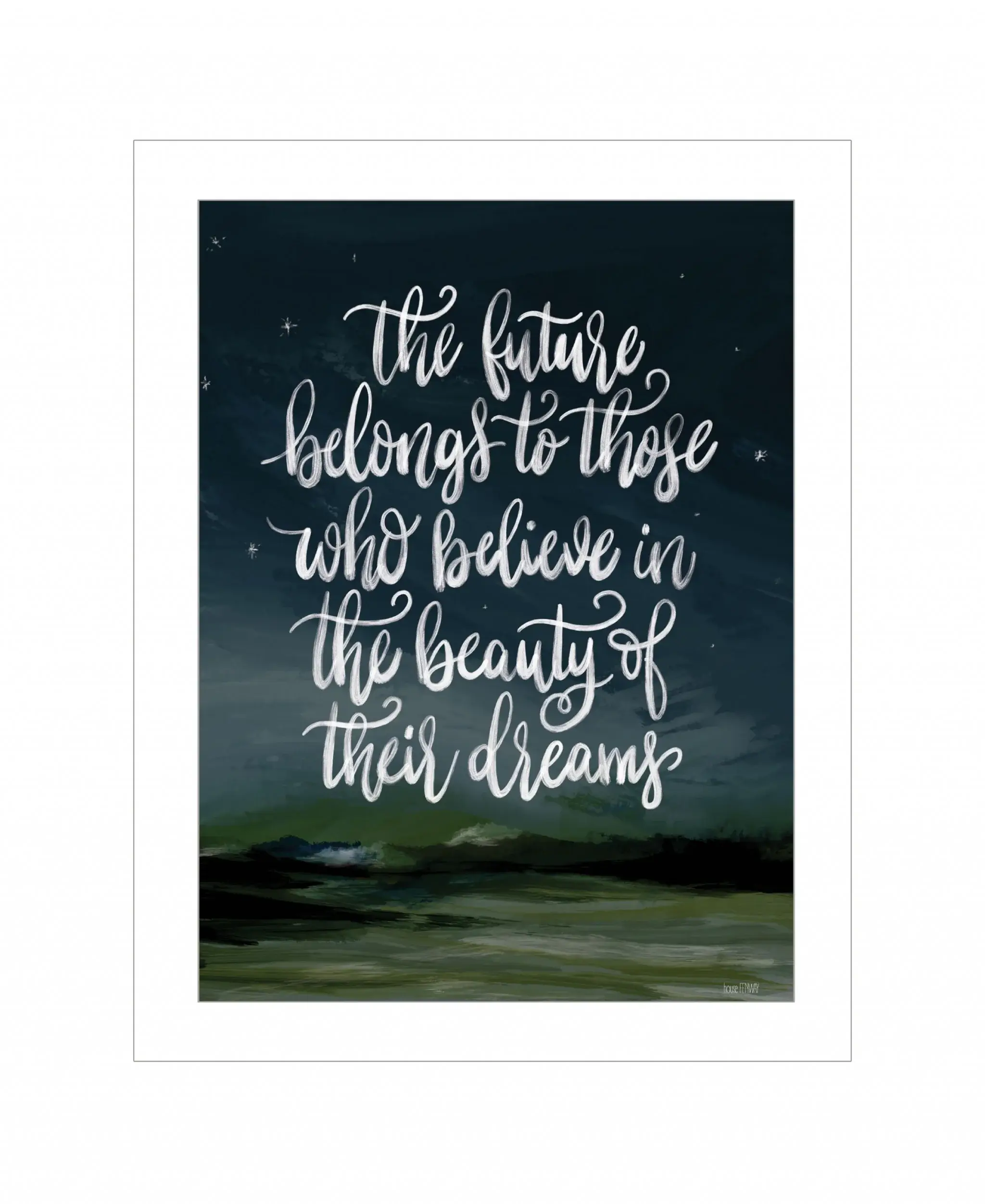 Beauty of Your Dreams 1 White Framed Print Wall Art - Image 2