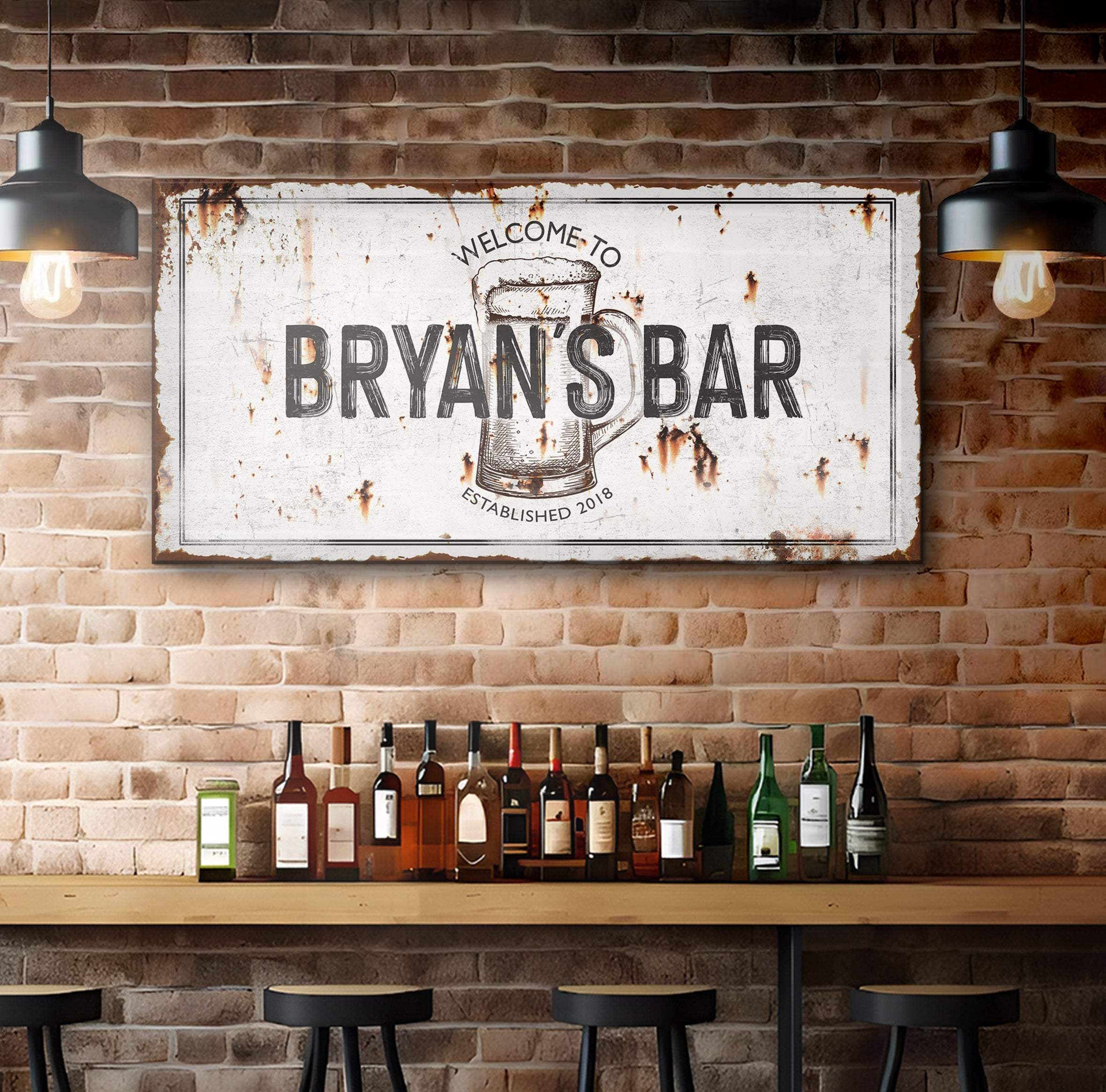 Beer Barrel Bar Sign II - Image 2