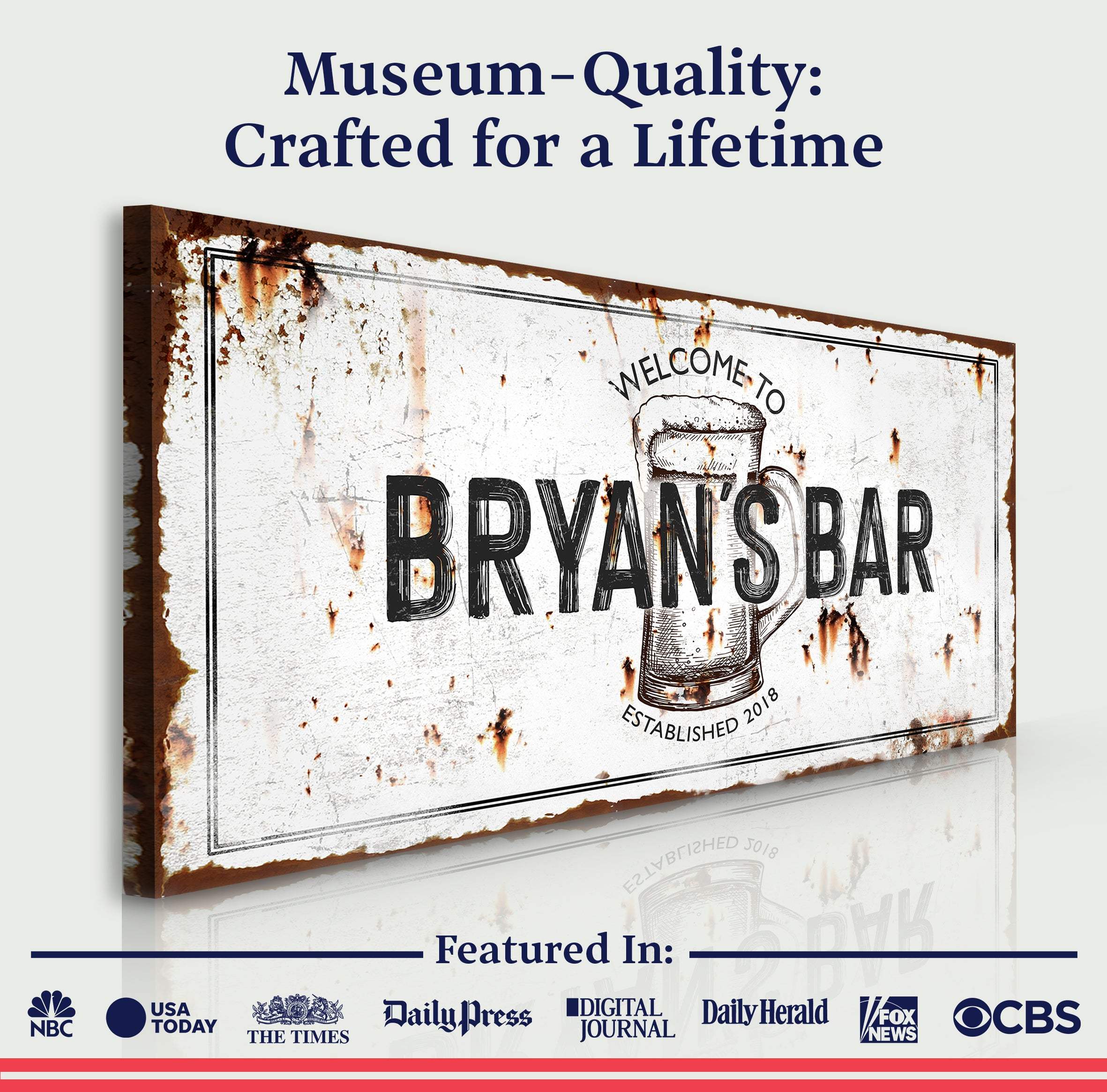 Beer Barrel Bar Sign II - Image 3