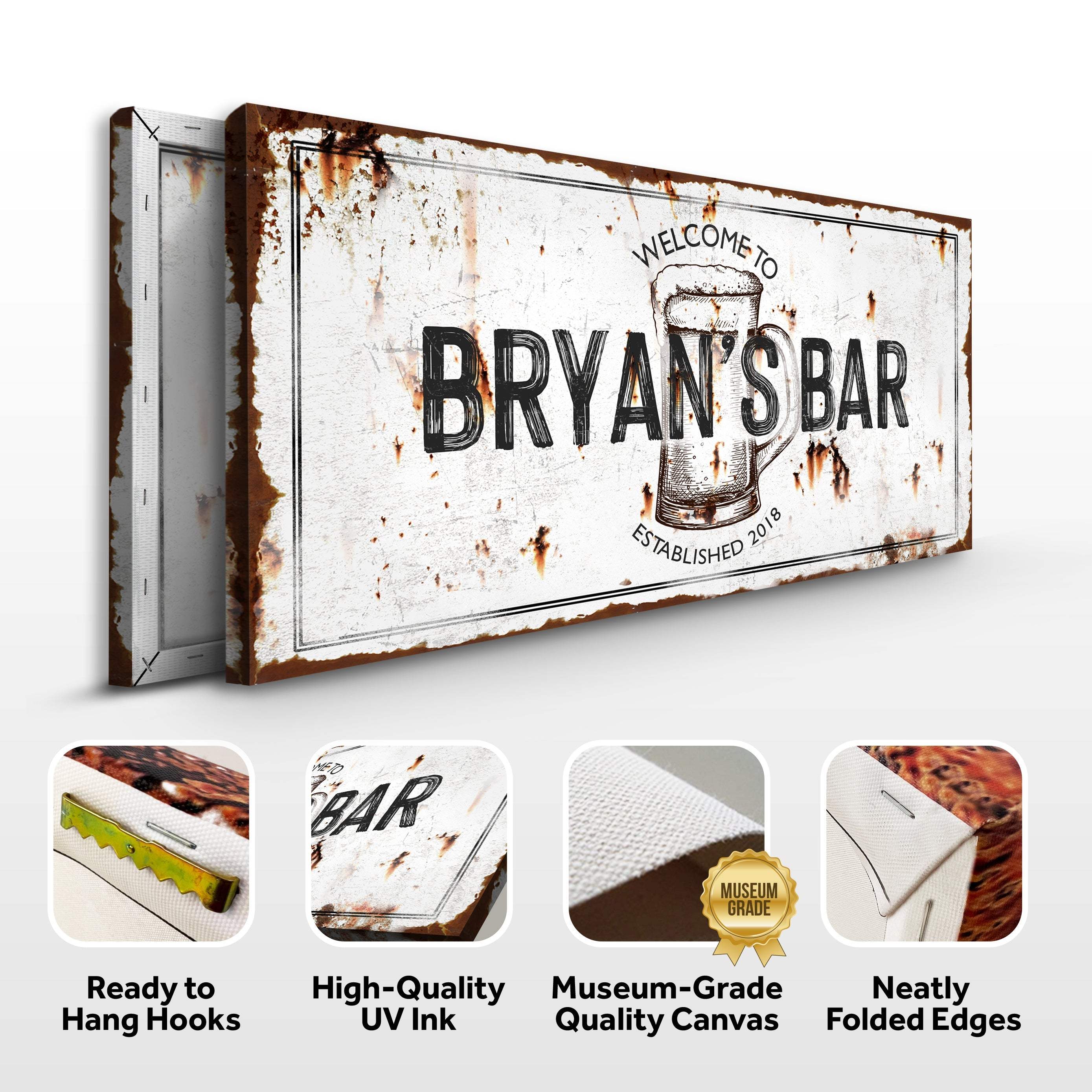 Beer Barrel Bar Sign II - Image 4