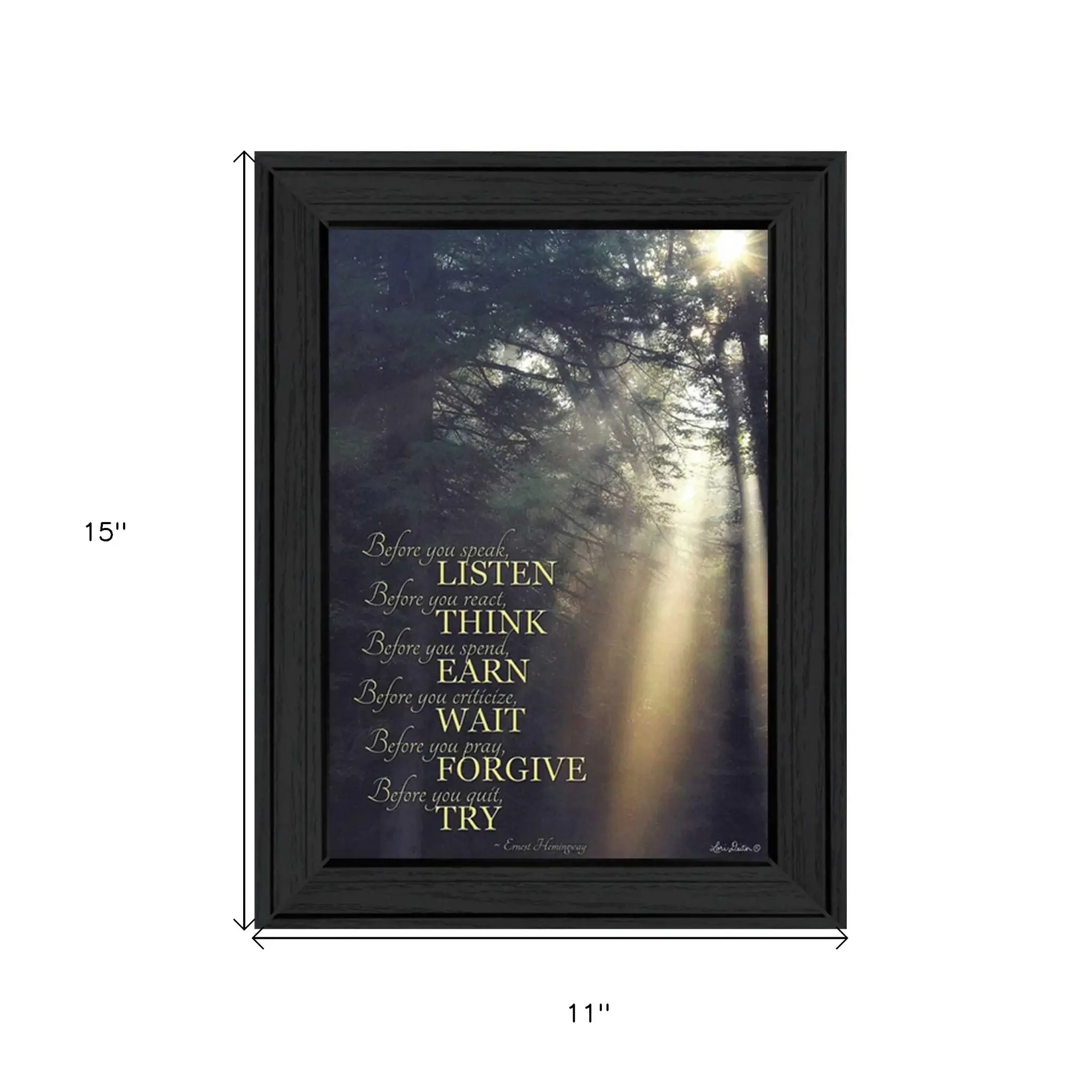 Before You 1 Black Framed Print Wall Art - Image 4