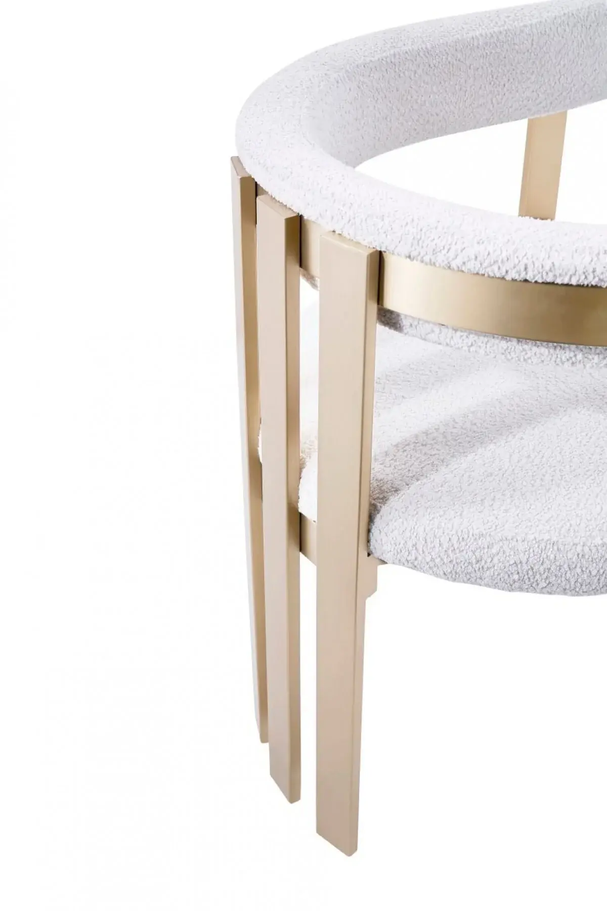 Beige Gold Dining Chair - Image 6