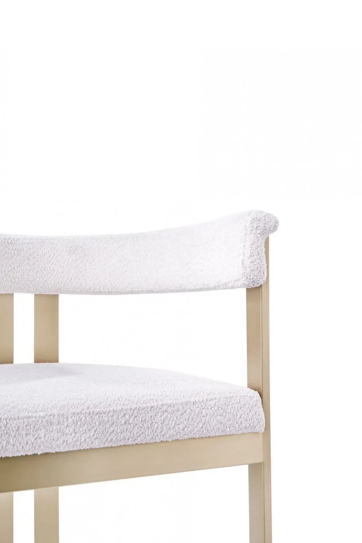Beige Gold Dining Chair - Image 8