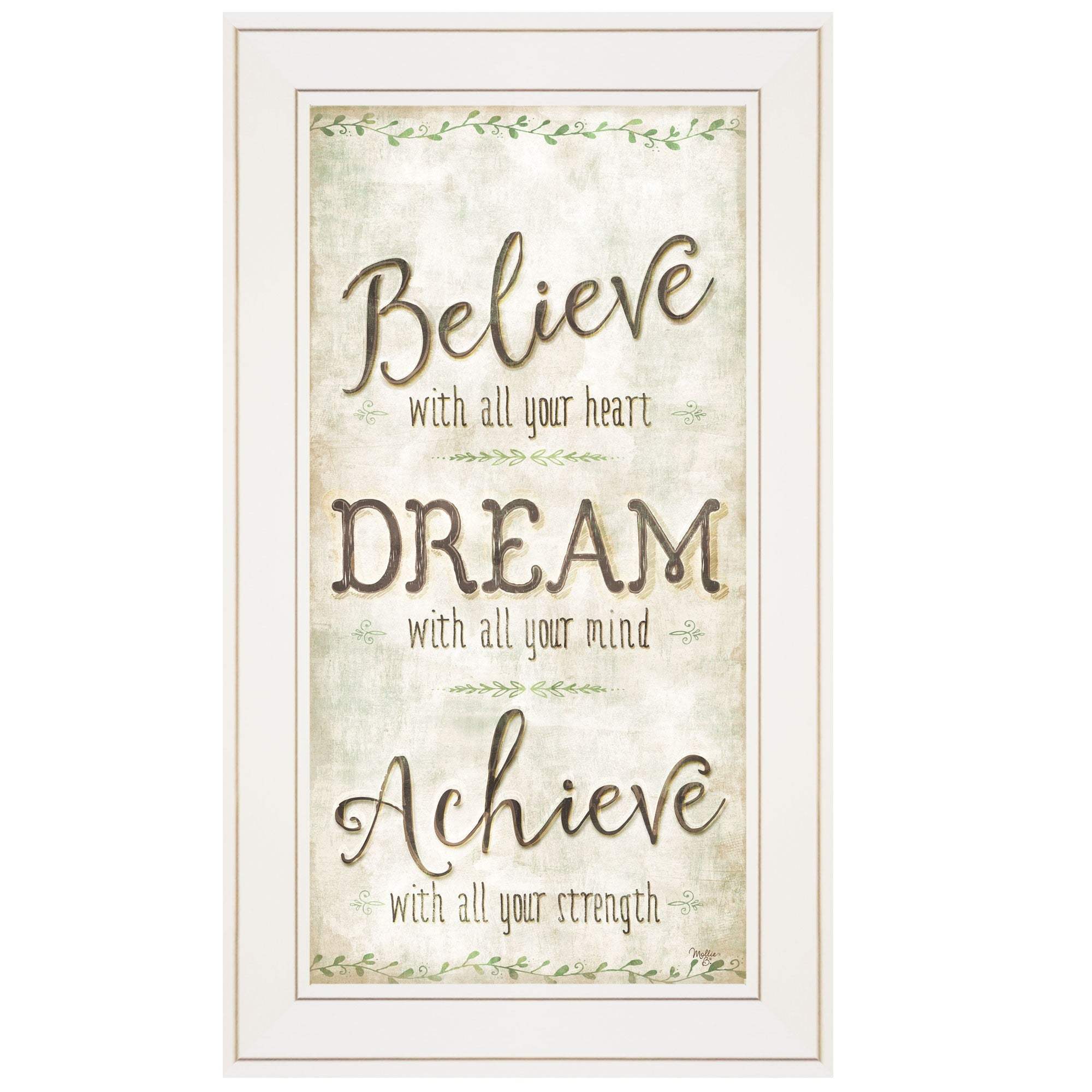 Believe 2 White Framed Print Wall Art - Image 2