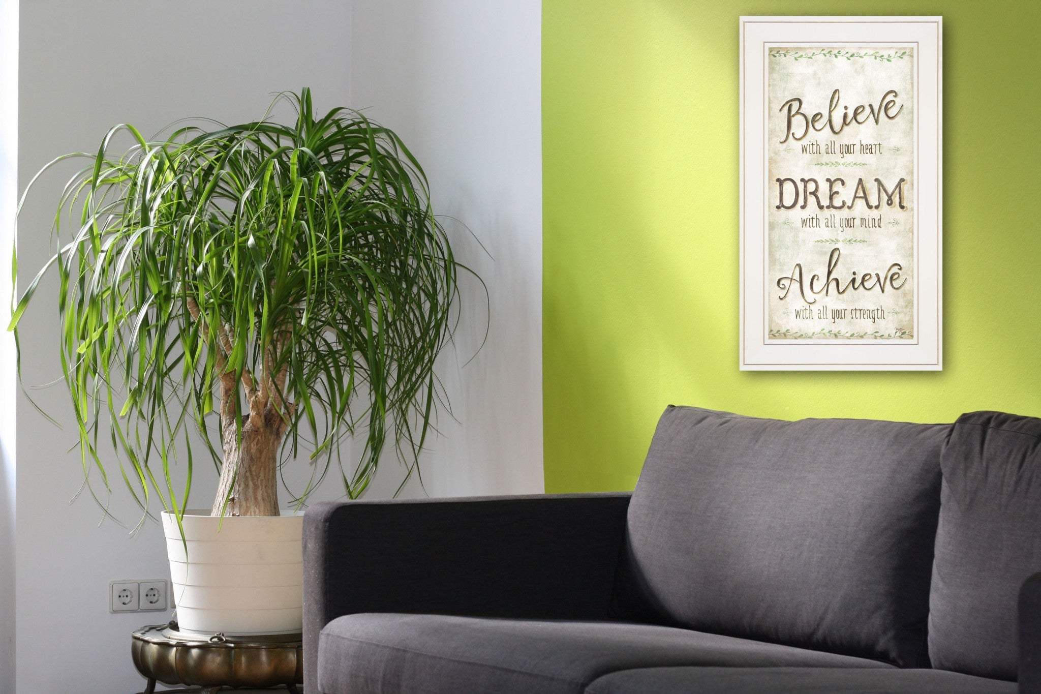 Believe 2 White Framed Print Wall Art - Image 4