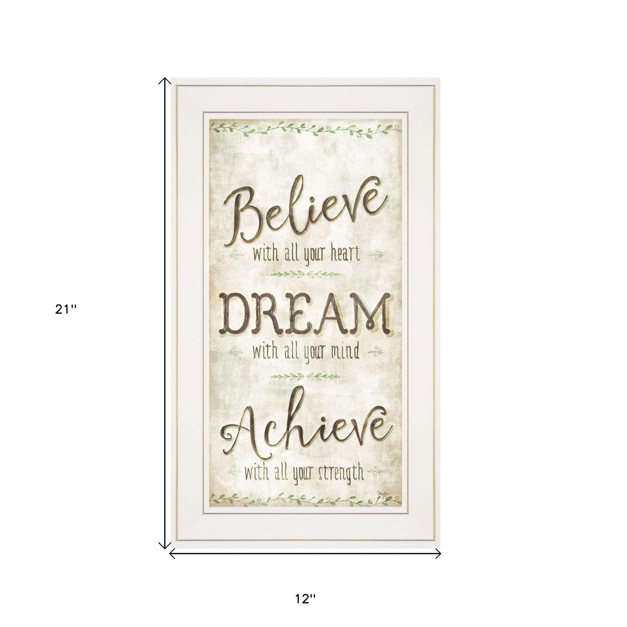 Believe 2 White Framed Print Wall Art - Image 5