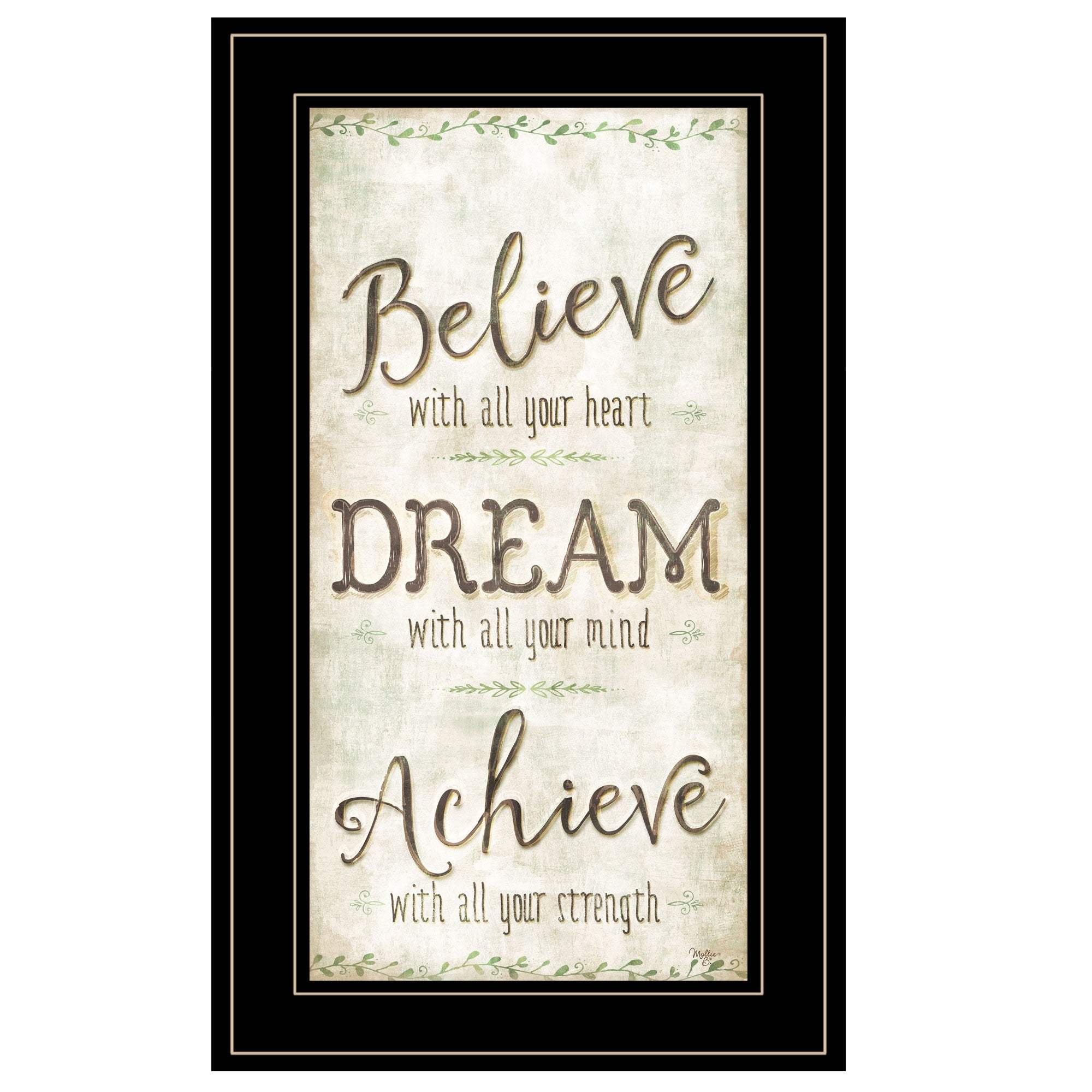 Believe 3 Black Framed Print Wall Art - Image 2