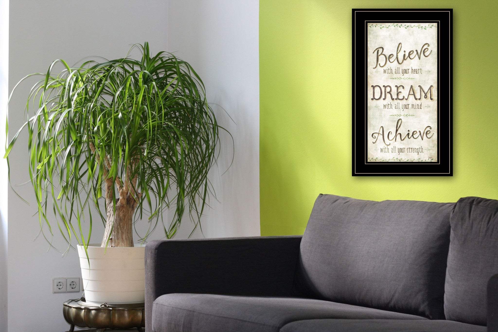 Believe 3 Black Framed Print Wall Art - Image 4