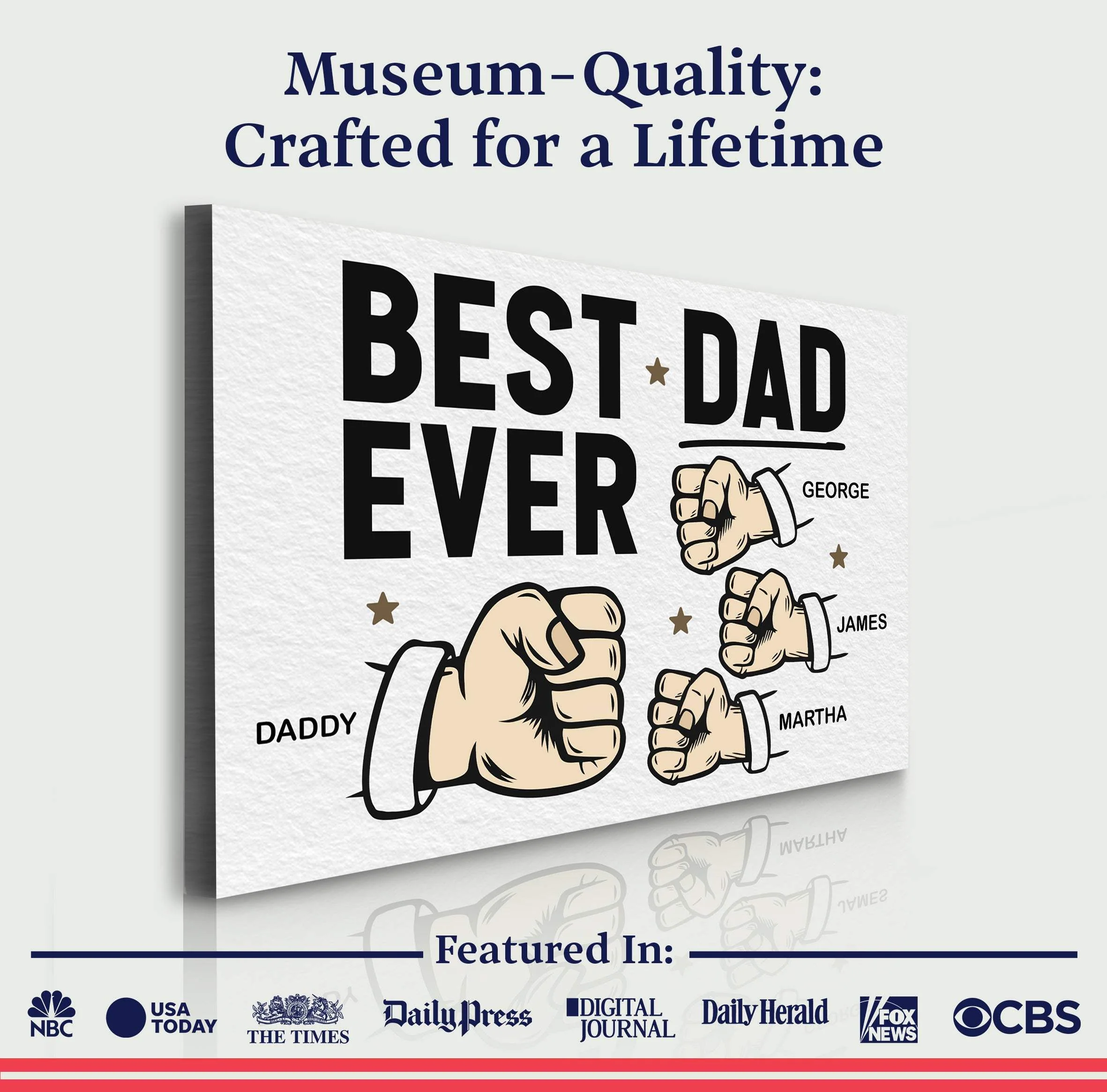 Best Dad Ever Father's Day Gift Sign - Image 4
