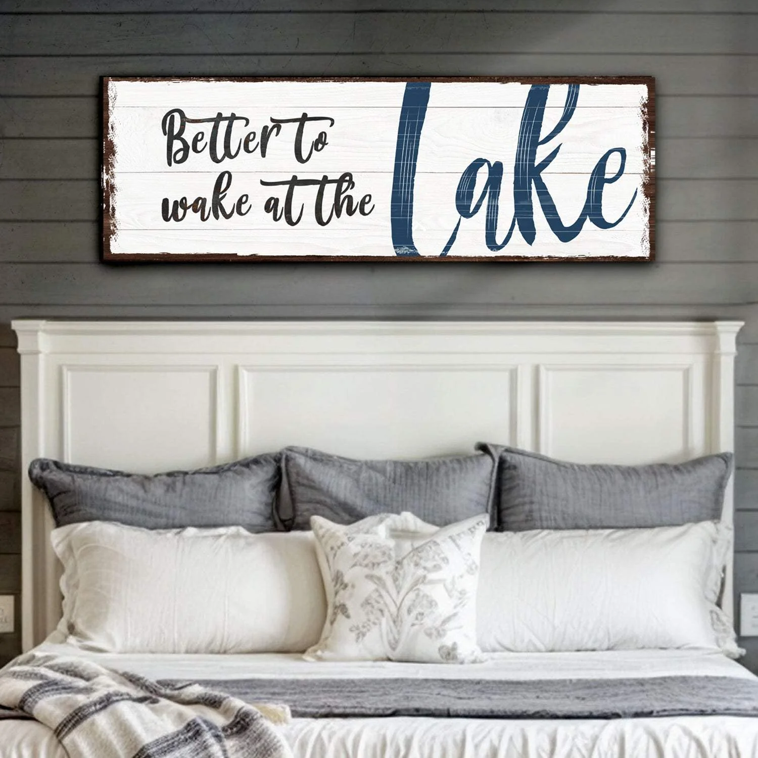 Better To Wake At The Lake Sign - Image 2