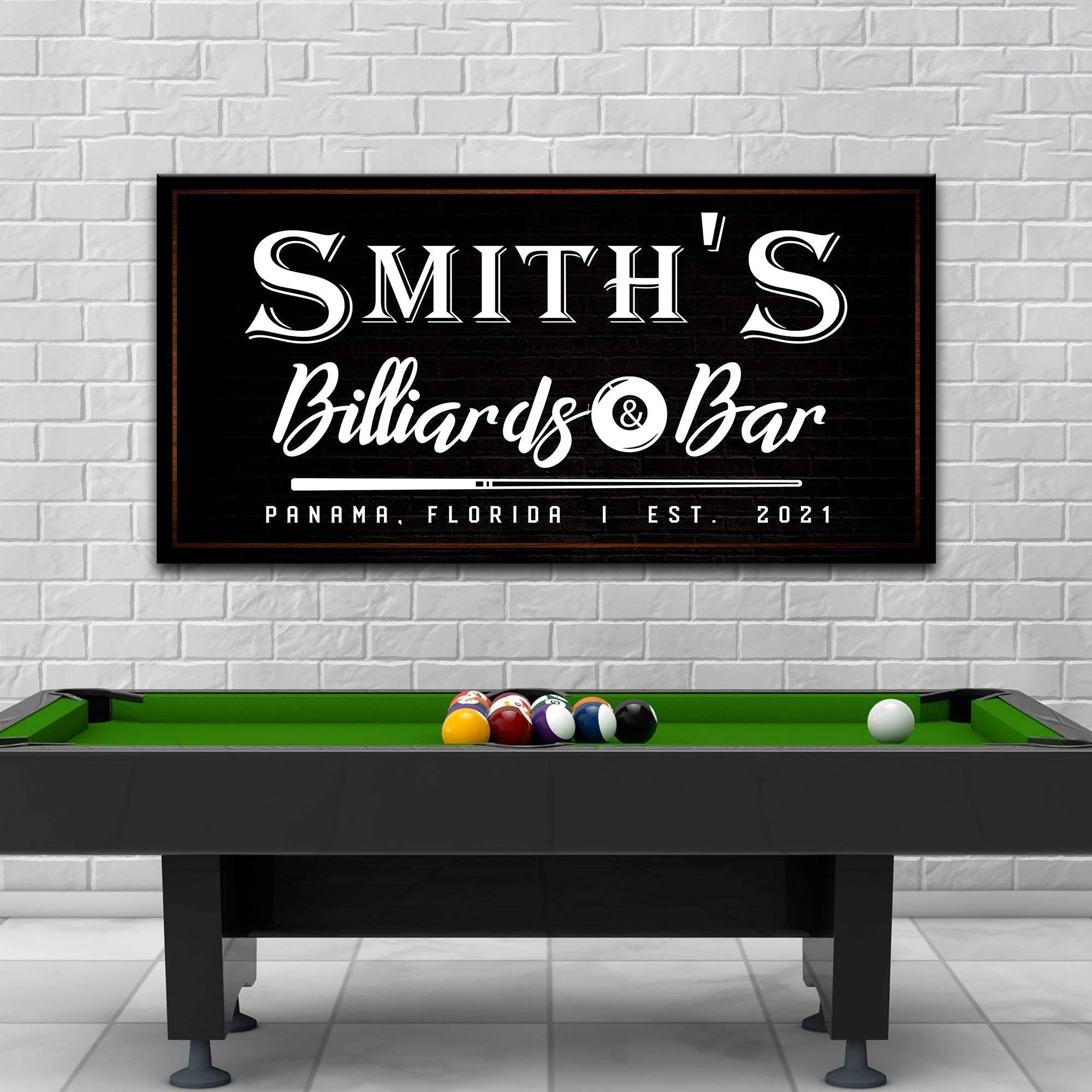 Billiards And Bar Sign II