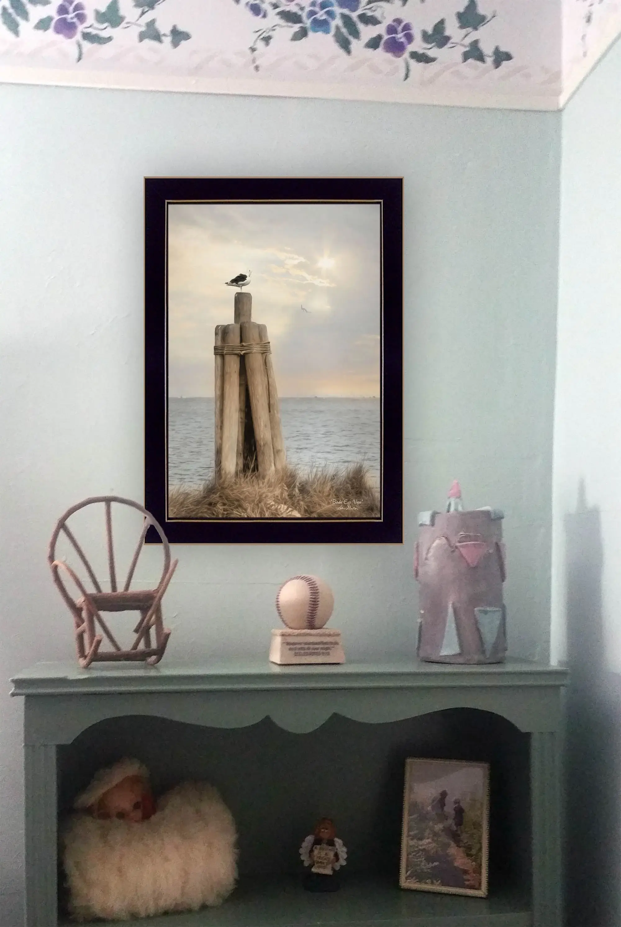 Birds Eye View 1 Black Framed Print Wall Art - Image 4