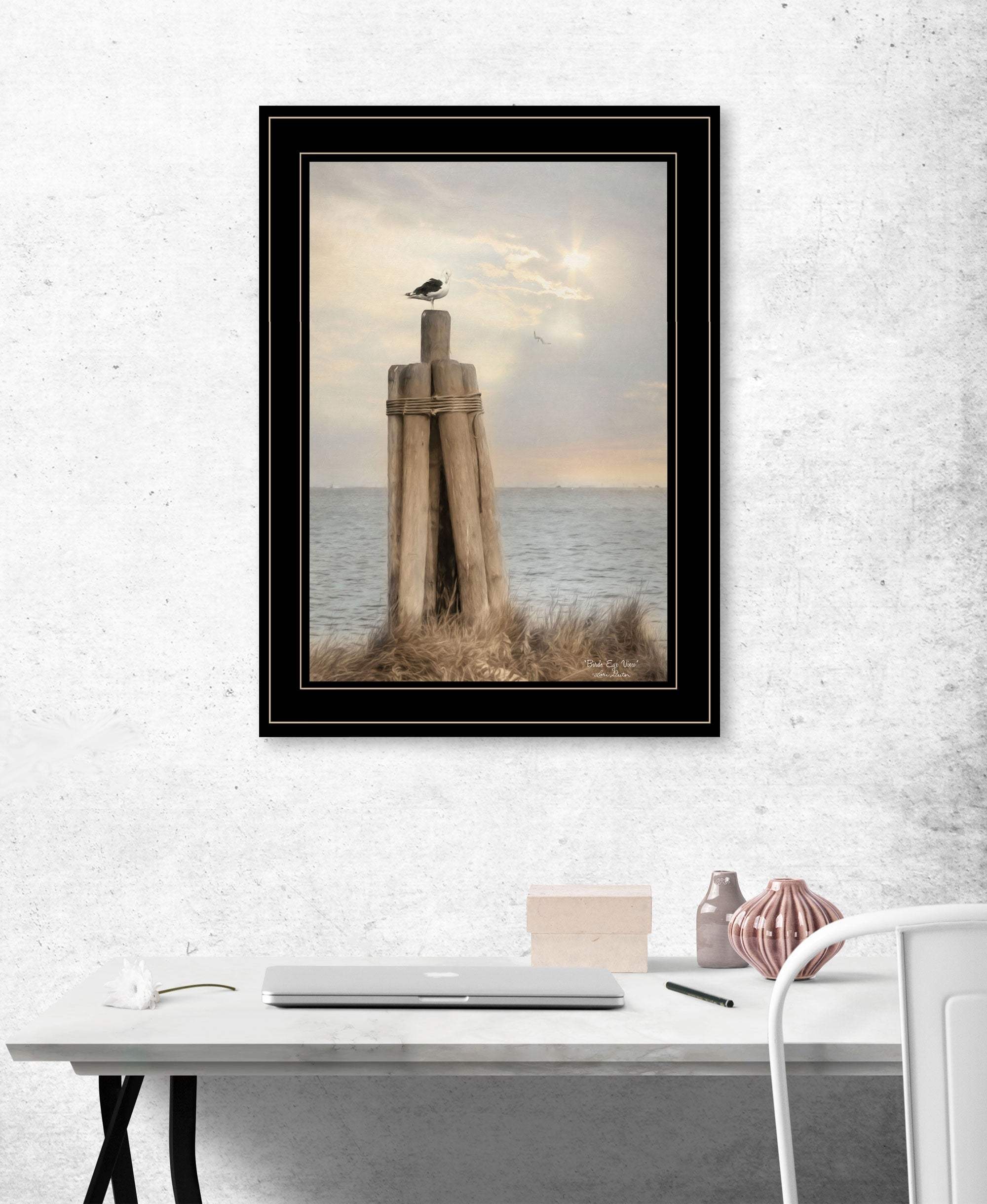 Birds Eye View 3 Black Framed Print Wall Art - Image 4