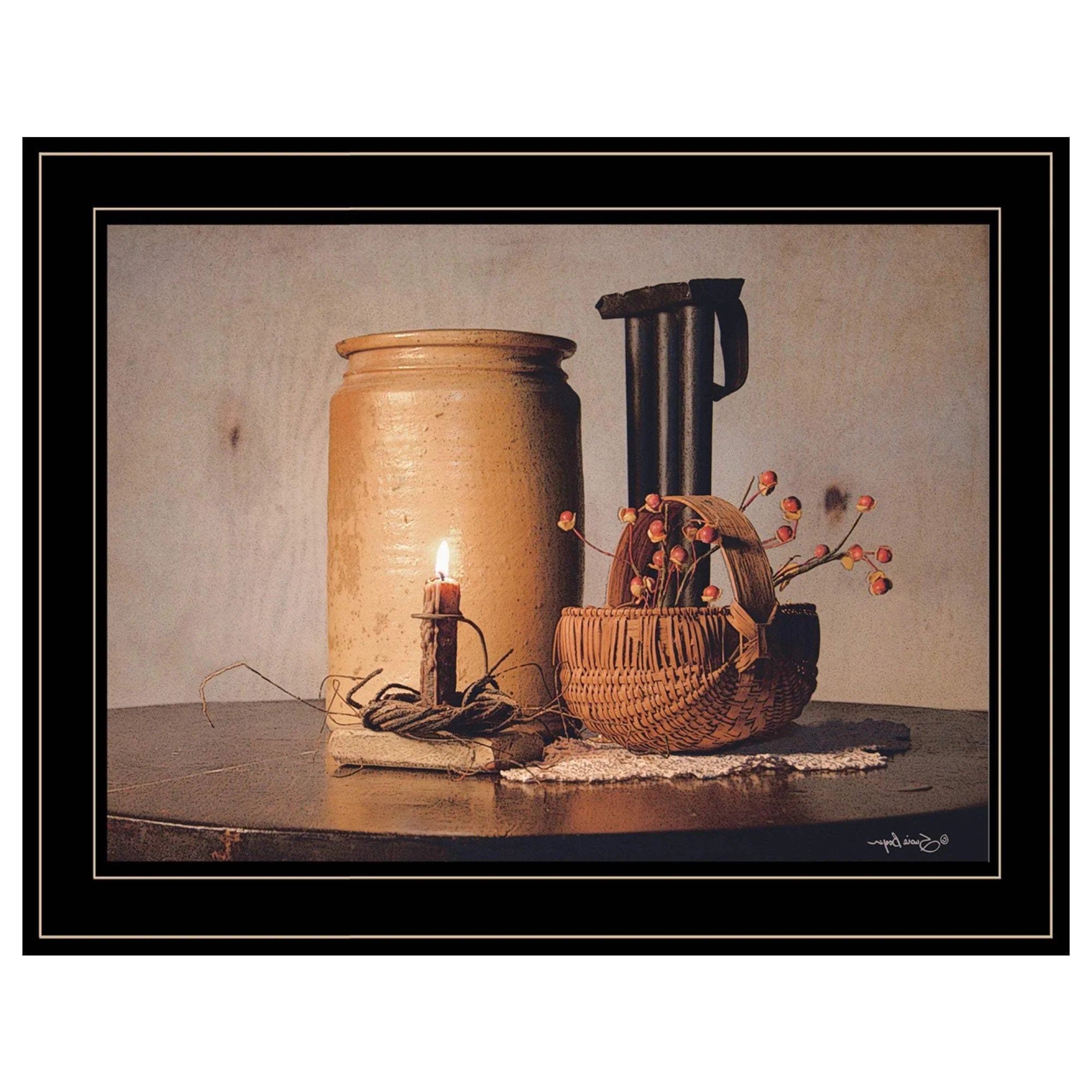 Bittersweet Basket 2 Black Framed Print Wall Art - Image 4
