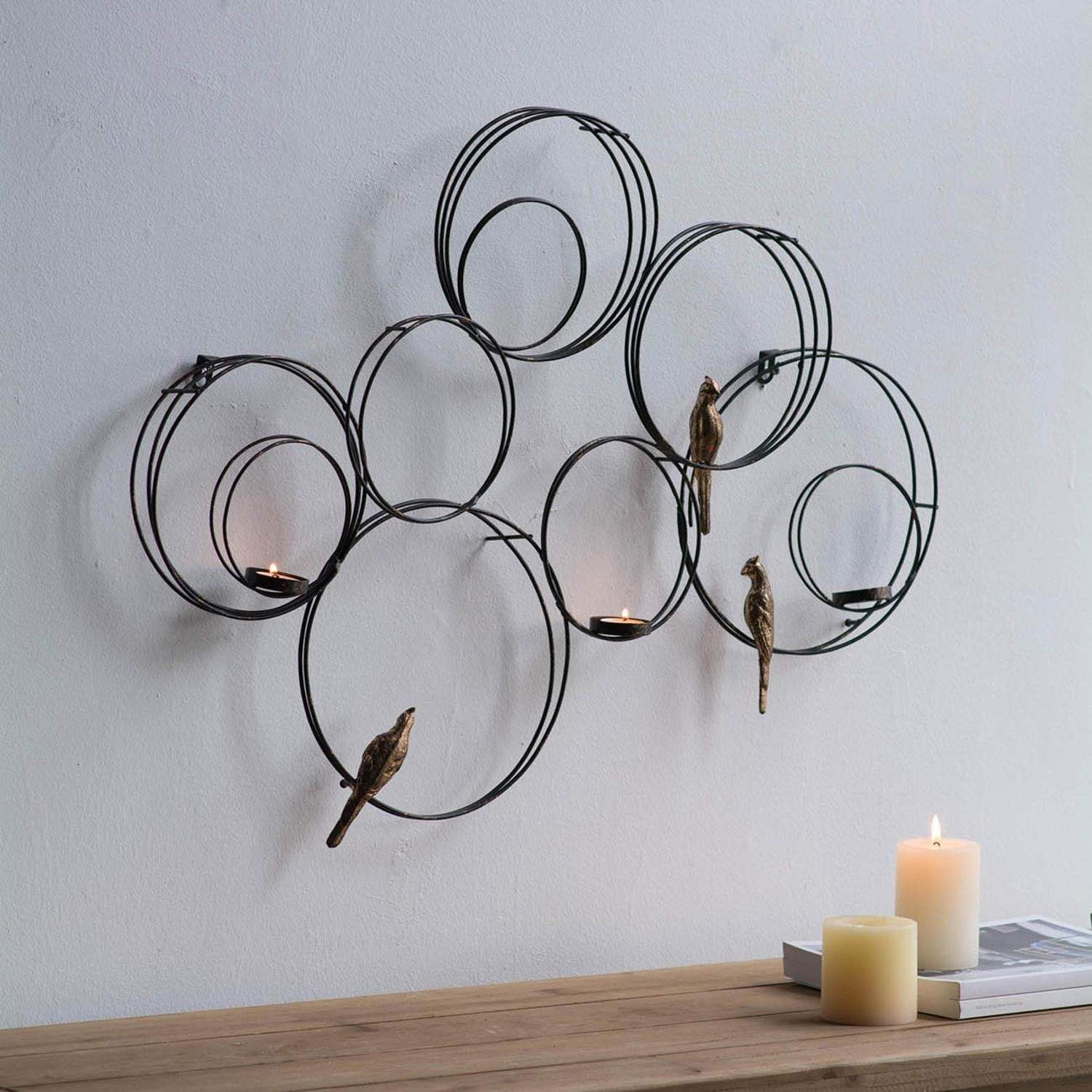 Black and Gold Birds Geometric Wall Decor - Image 4
