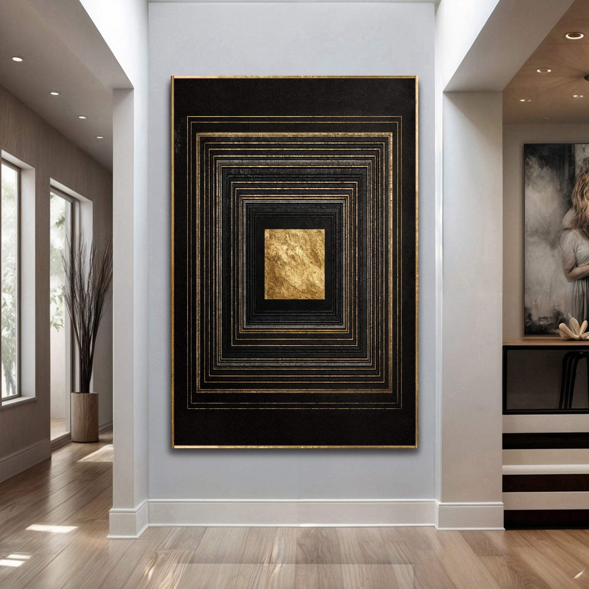 Black And Gold Core Wall Art - Image 3