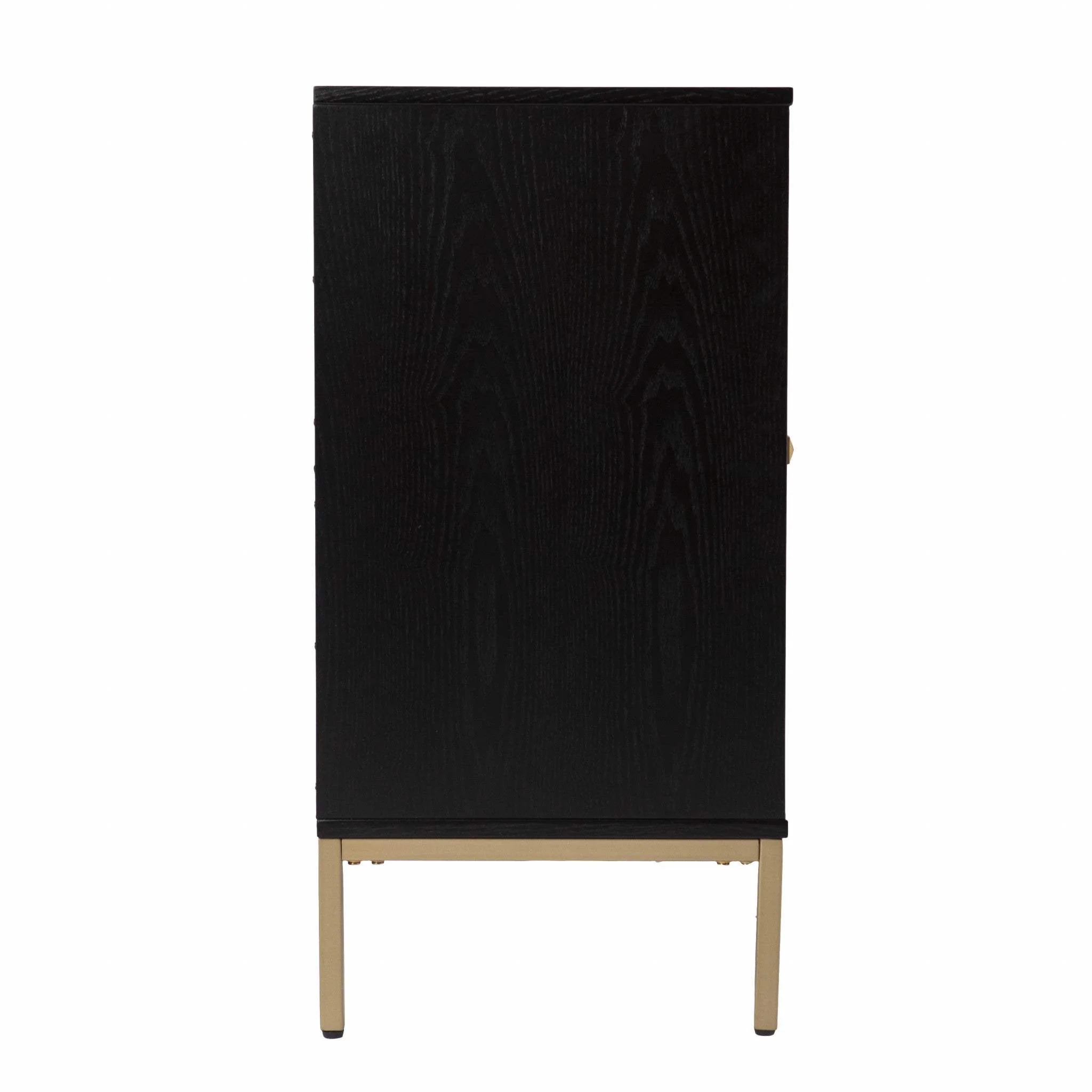 Black and Gold Harlequin Sideboard Storage Cabinet - Image 3