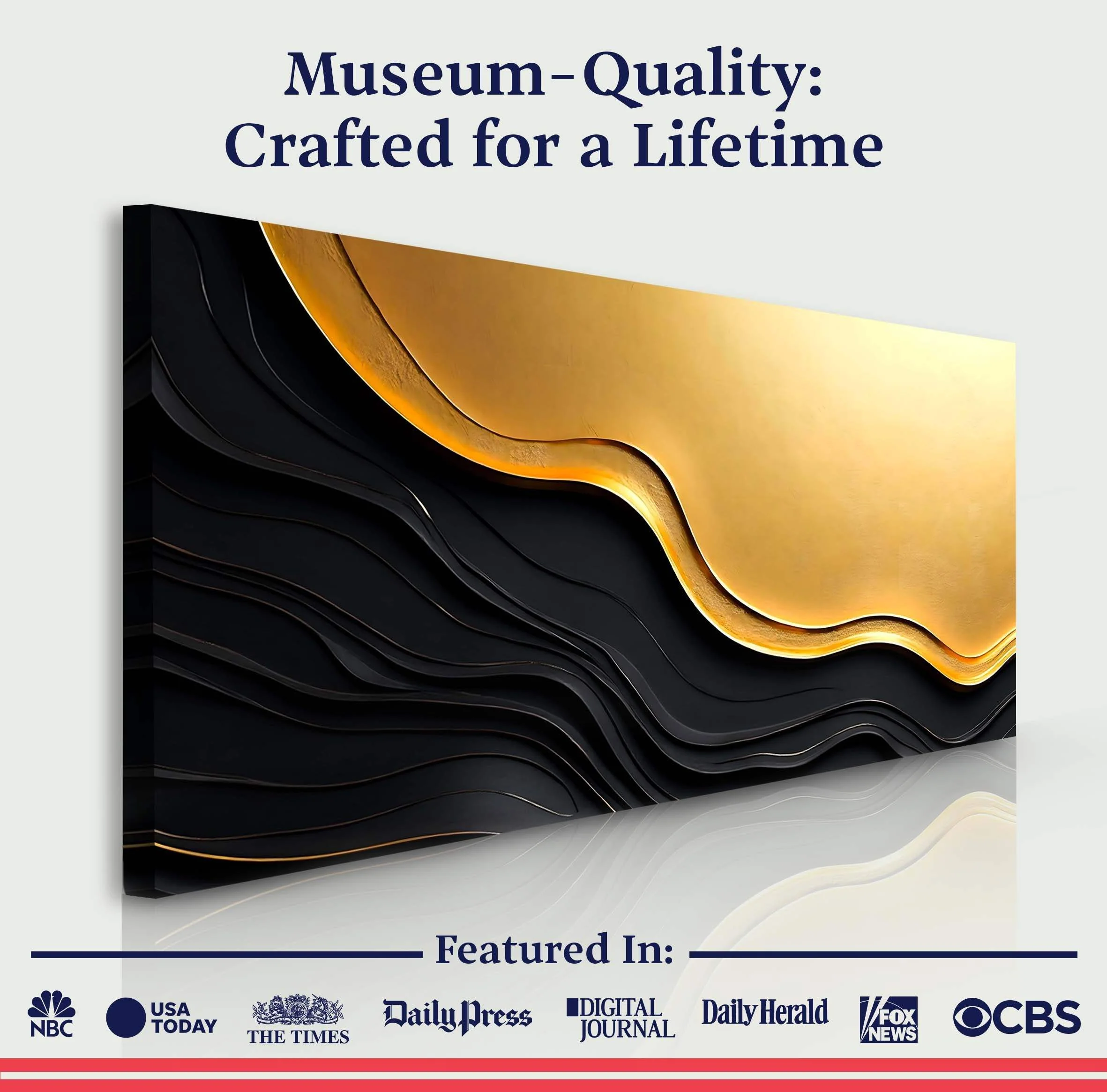 Black And Gold Minimalist Abstract V - Image 6