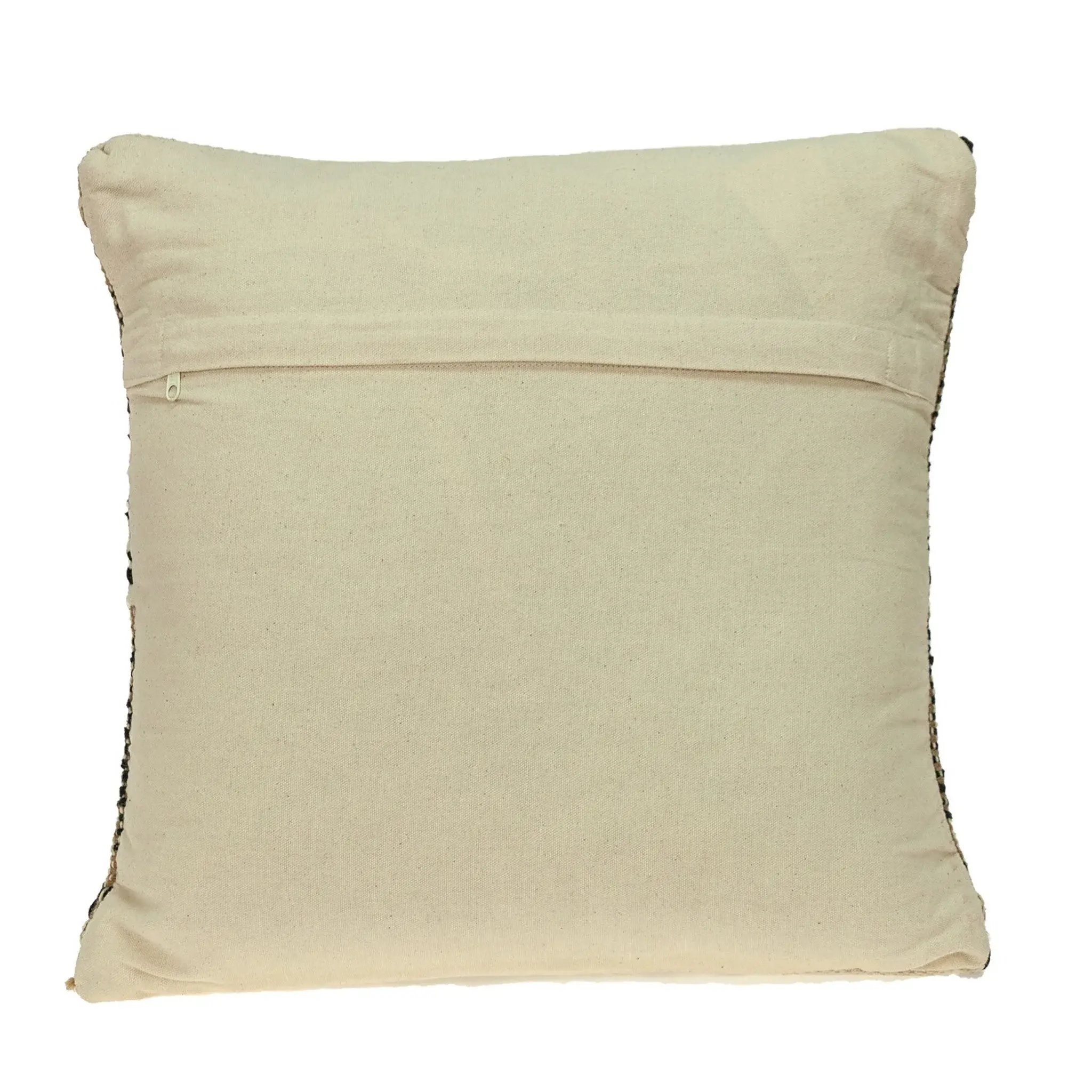 Black And Sand Woven Decorative Pillow - Image 3