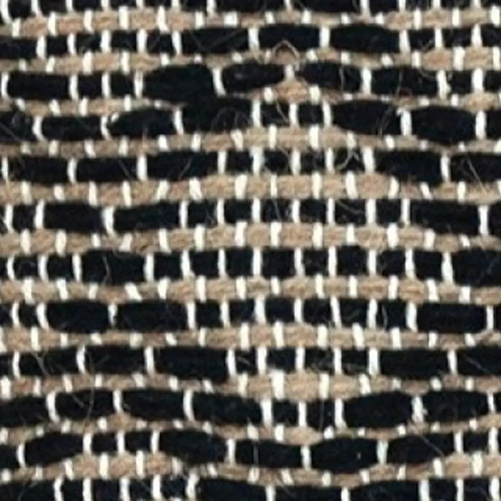 Black And Sand Woven Decorative Pillow - Image 6