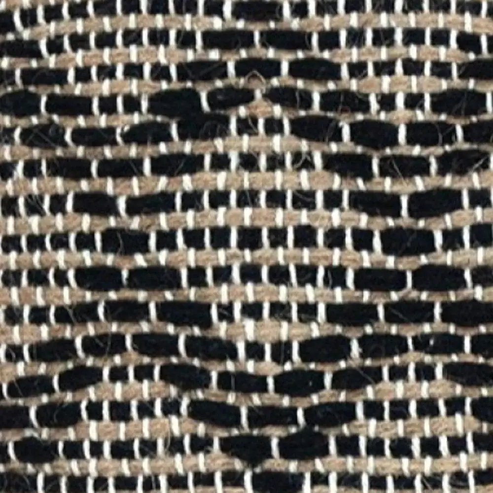 Black And Sand Woven Decorative Pillow - Image 7
