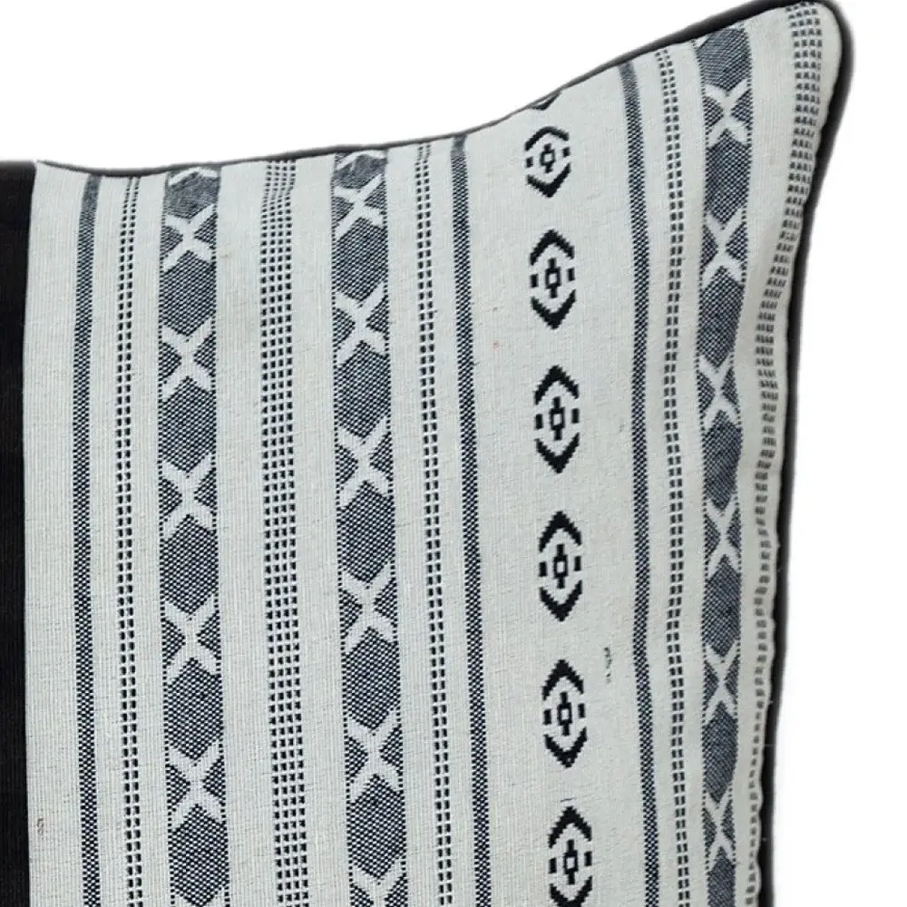 Black And White Abstract Accent Pillow - Image 7